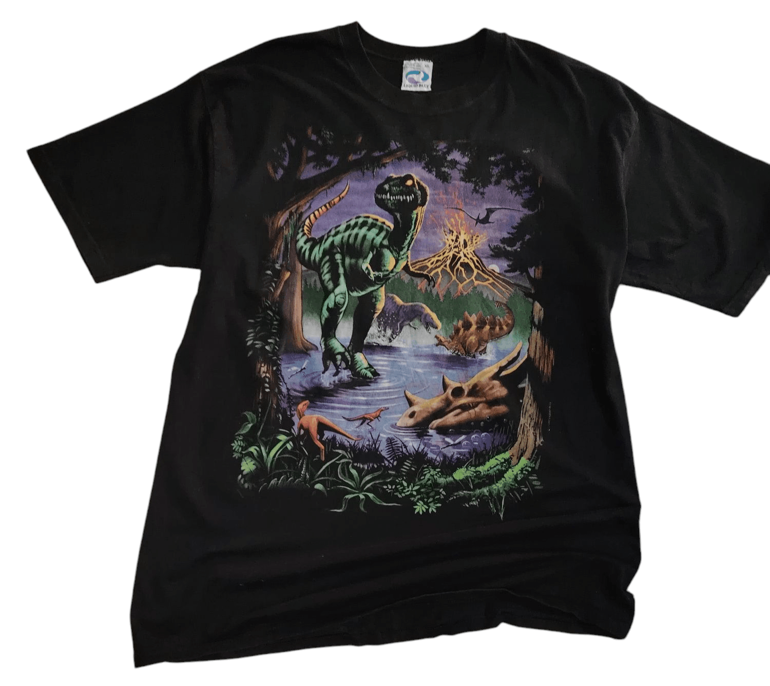 Liquid Blue × Vintage Vintage 1997 Dinosaur Liquid Blue Shirt T-Rex Size US XL / EU 56 / 4 - 1 Thumbnail