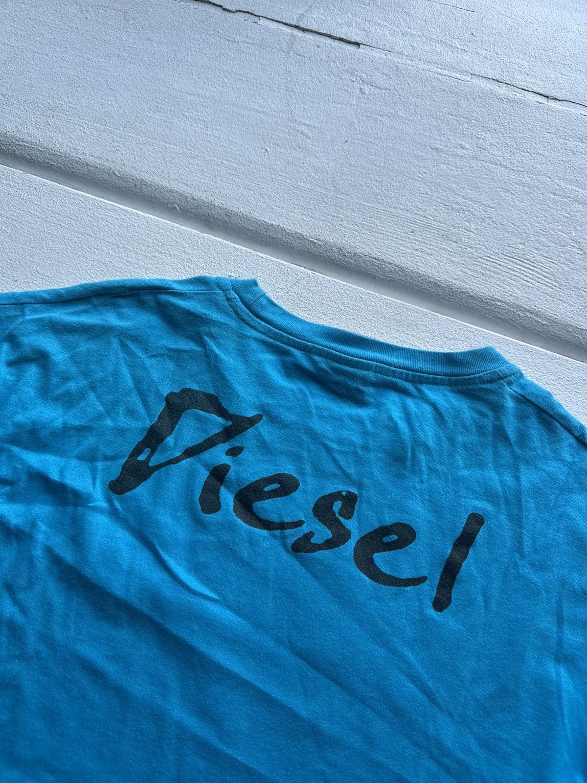 Diesel DOUBLE LOGO🚨DIESEL punk tee shirt AVANT GARDE faded Size US XXL / EU 58 / 5 - 7 Thumbnail