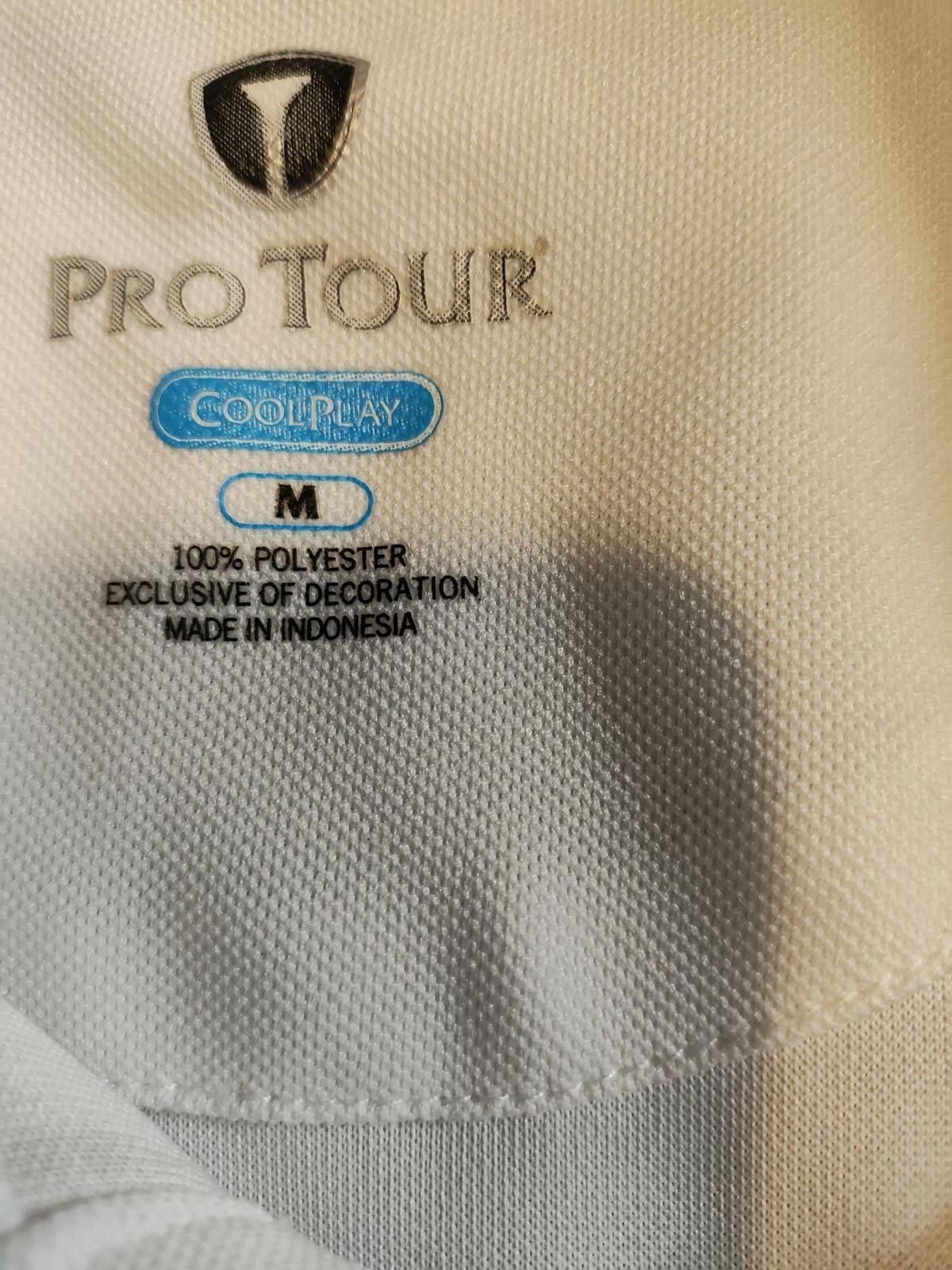 PGA Tour PGA Tour Men's Short Sleeve Polo Shirt w/Beige Plaid Pattern Size US M / EU 48-50 / 2 - 7 Thumbnail