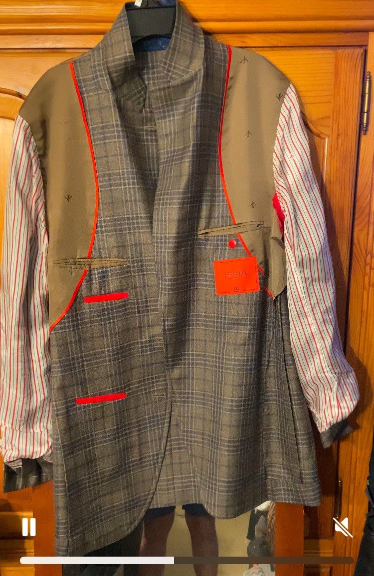 Isaia 3750$ Isaia Napoli Dustin blazer Size 54L - 6 Thumbnail