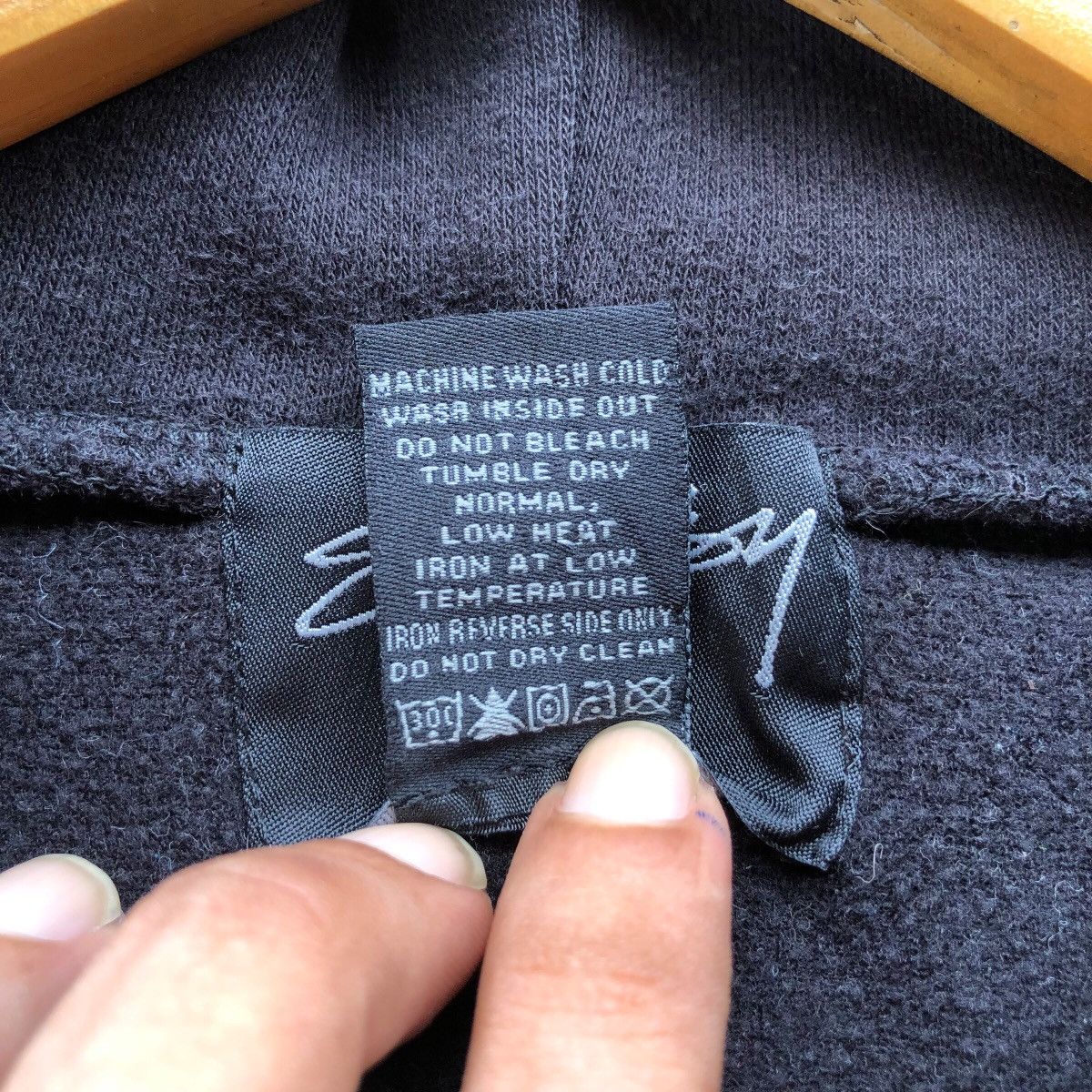 Stussy Vintage STUSSY 80 ovp sleeve hoodies Size US M / EU 48-50 / 2 - 4 Thumbnail