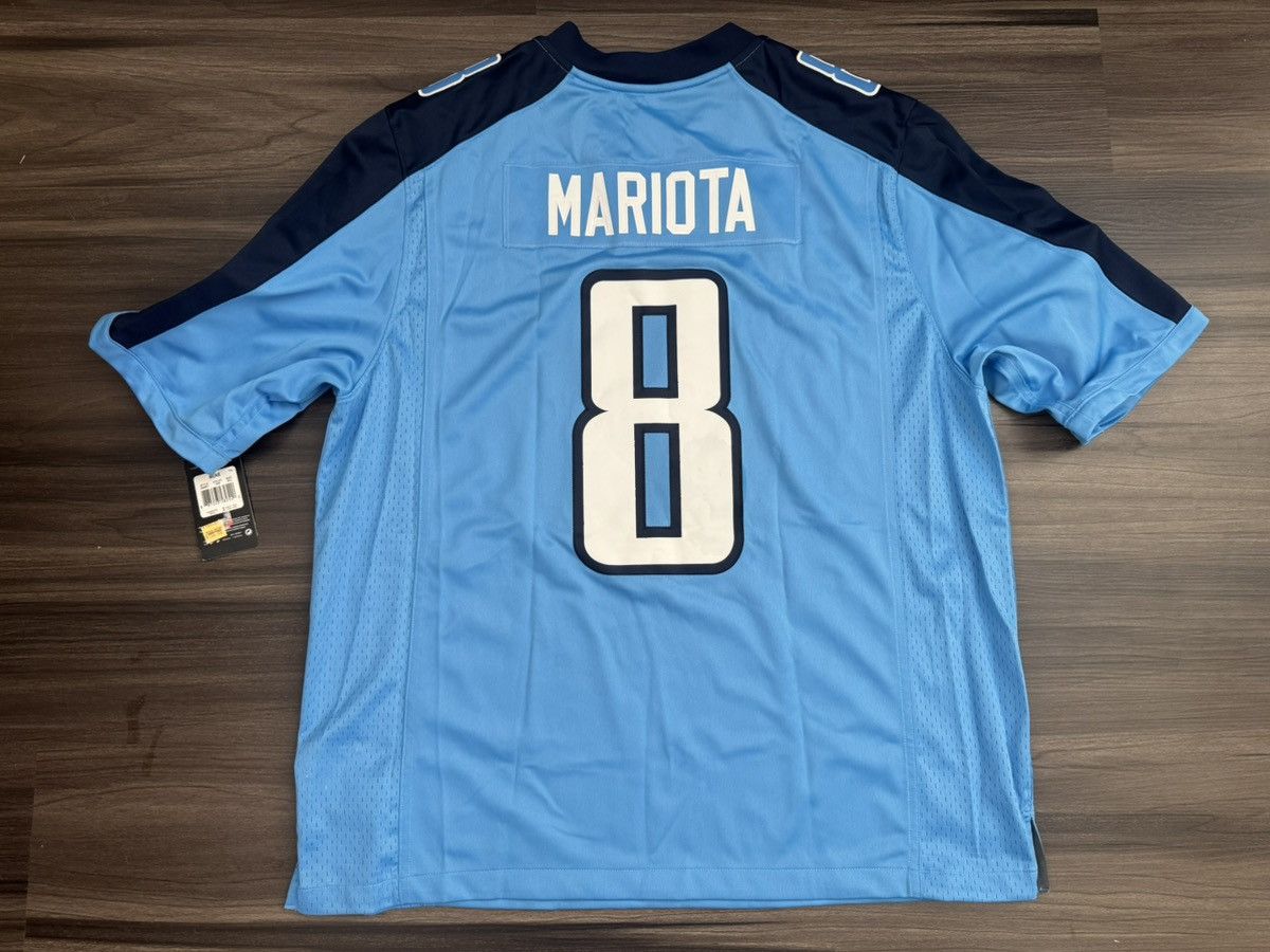 Nike Marcus Mariota #8 Tennessee Titans NFL Elite Stitched Jersey Size US XXL / EU 58 / 5 - 9 Thumbnail