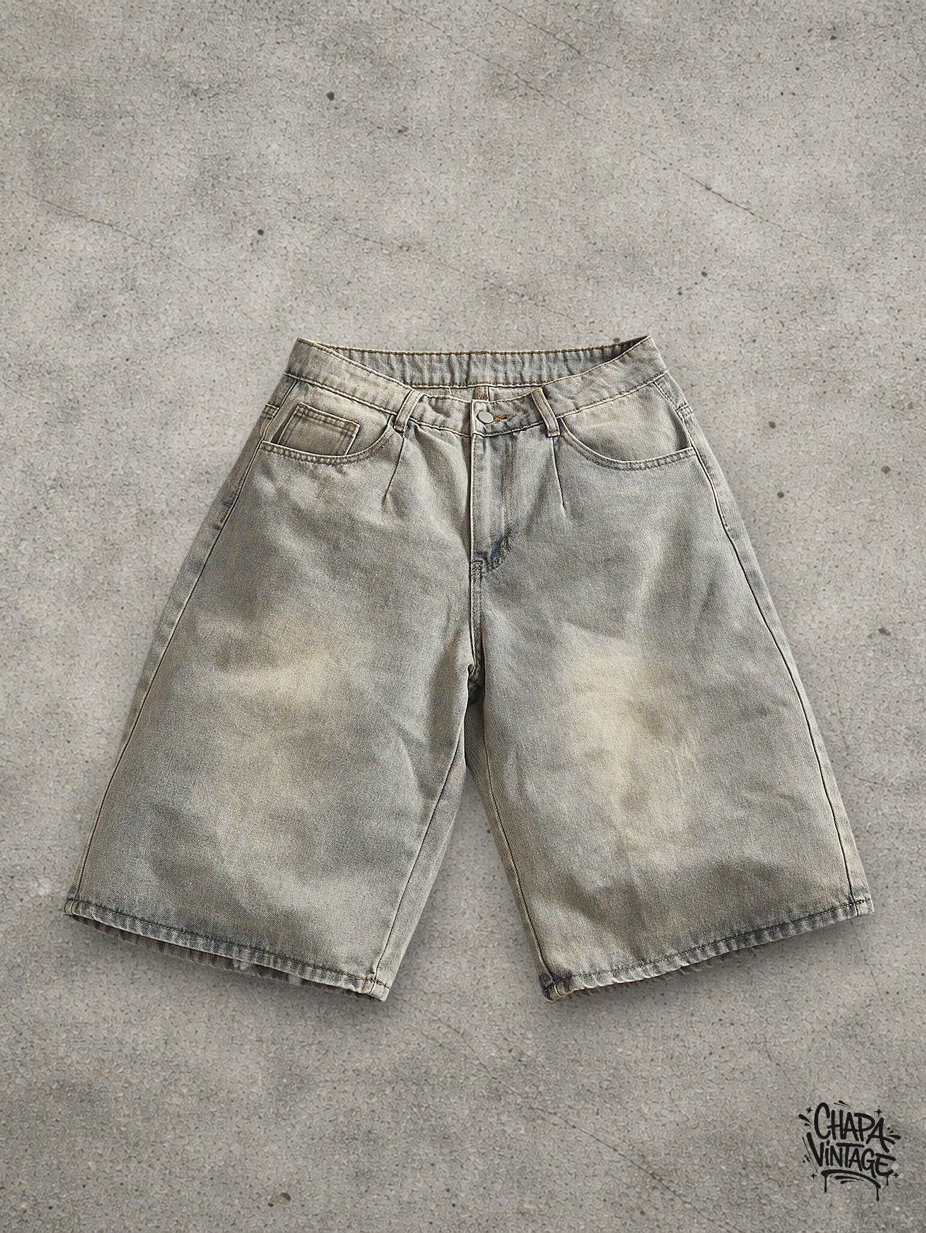 Vintage Washed denim shorts Size US 32 / EU 48 - 1 Thumbnail