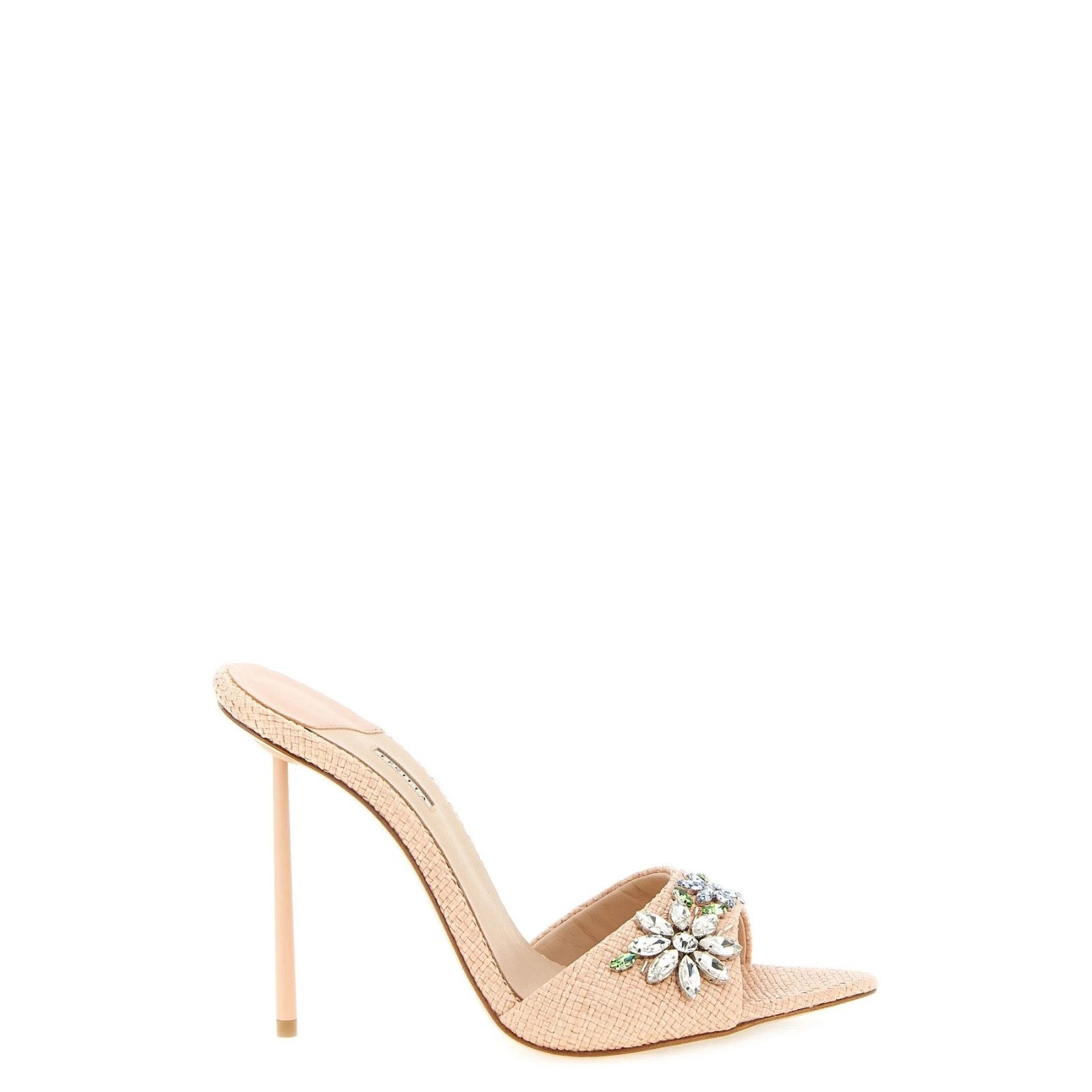 LE SILLA Prairie Pink Leather 120mm Heel Sandals New & Authe
