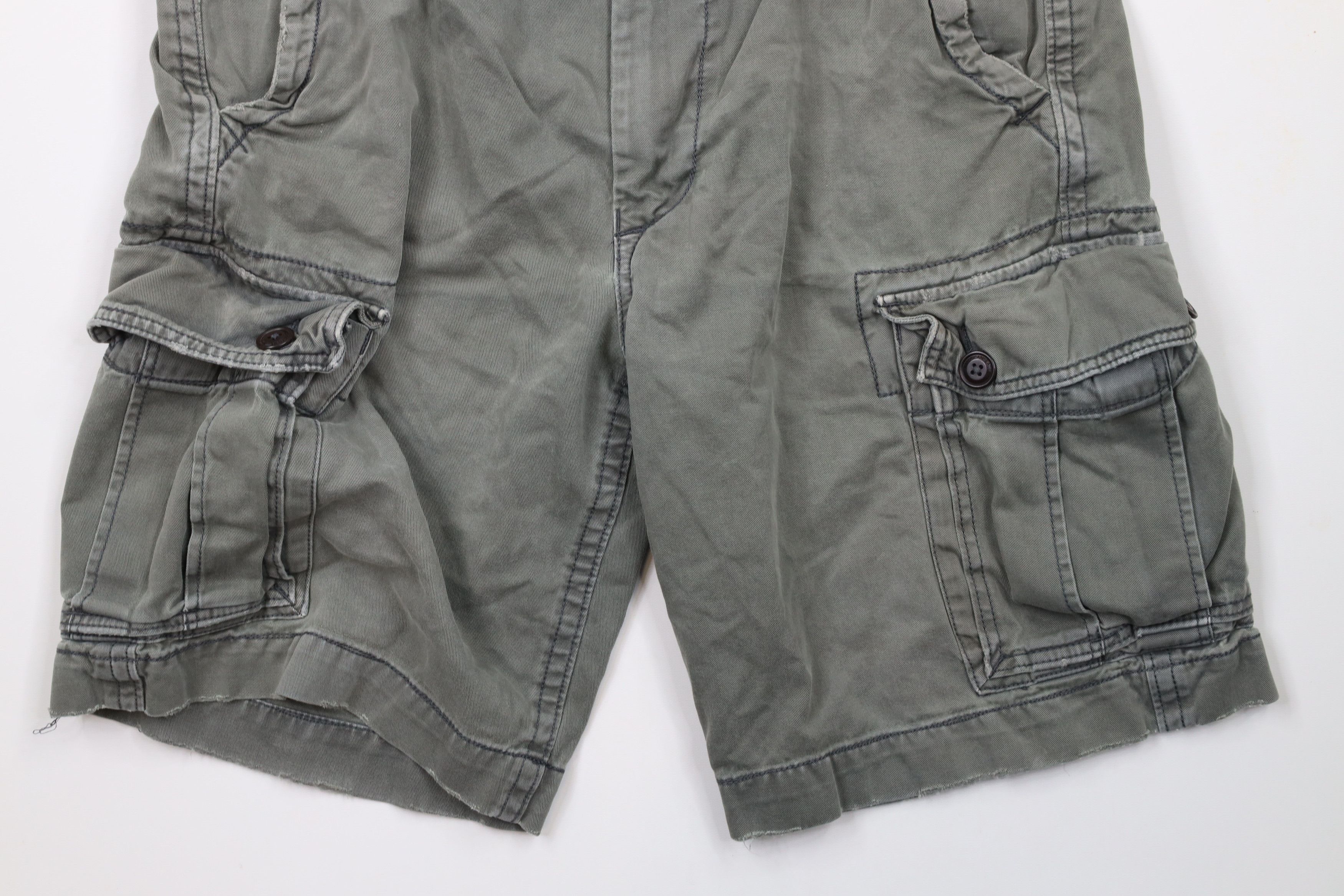 American Eagle Outfitters × Vintage Vintage American Eagle Outfitters Heavyweight Cargo Shorts Size US 34 / EU 50 - 4 Thumbnail