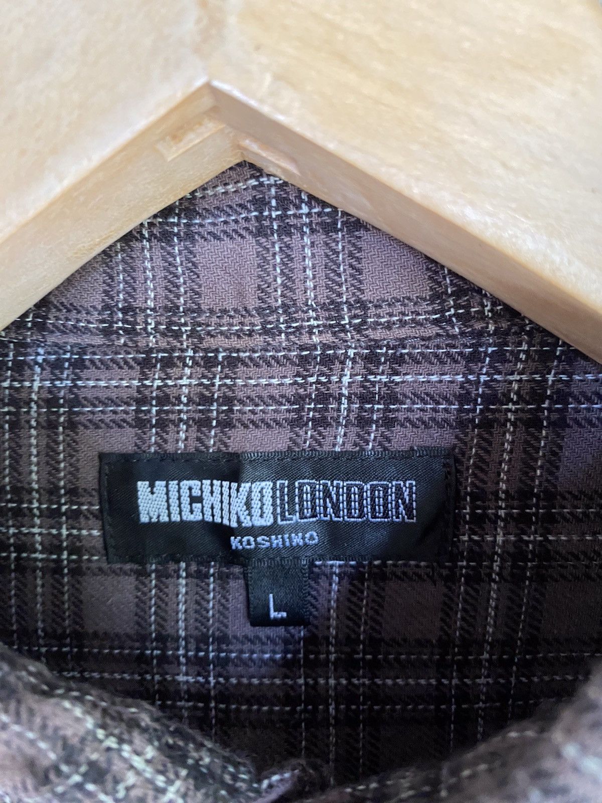 Michiko Koshino Michiko Koshino London Plaid Tartan Flannel Shirt Button Up Size US M / EU 48-50 / 2 - 4 Thumbnail