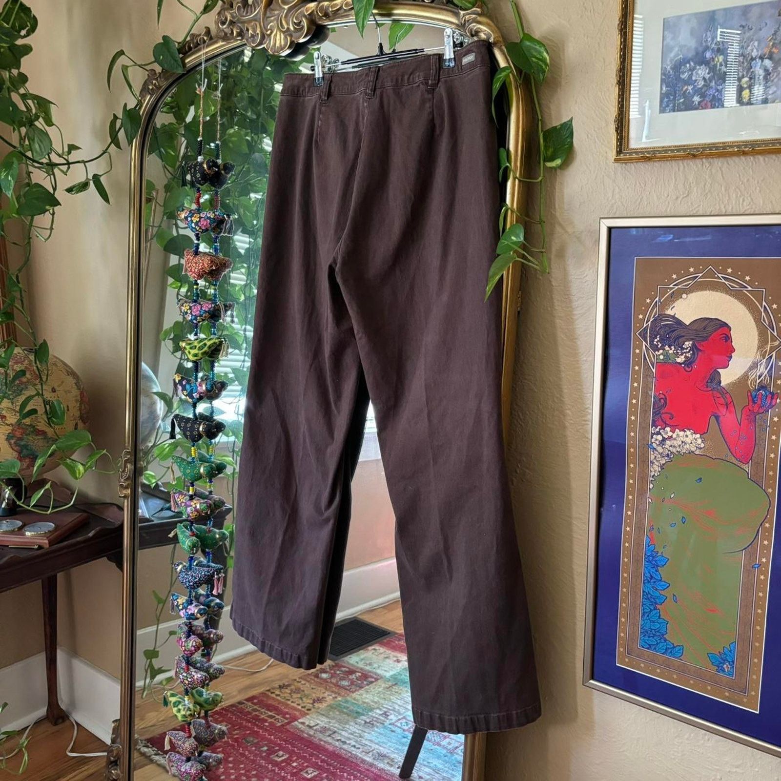 Woolrich Woolen Mills Vintage Woolrich Espresso Brown Trouser Pants 12 90s fall Size 30" / US 8 / IT 44 - 5 Thumbnail