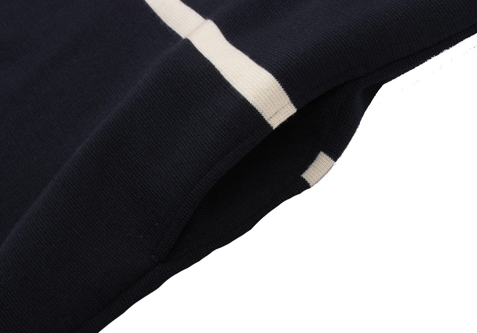 Yohji Yamamoto Yohji Yamamoto Bi-Color Line High Neck Knit Size US M / EU 48-50 / 2 - 11 Thumbnail