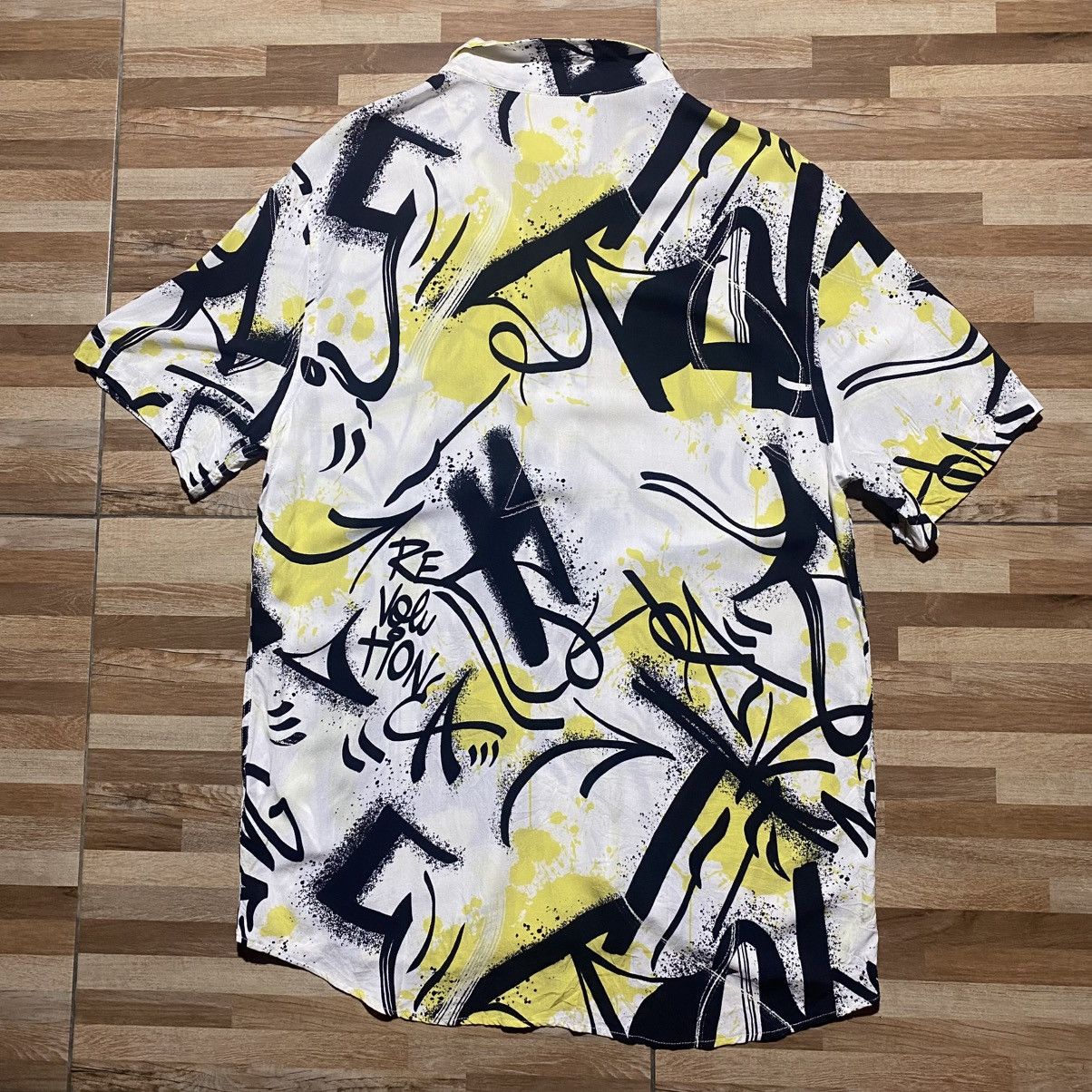 Zara Zara Graffiti All Over Print Shirt Size US XL / EU 56 / 4 - 2 Thumbnail