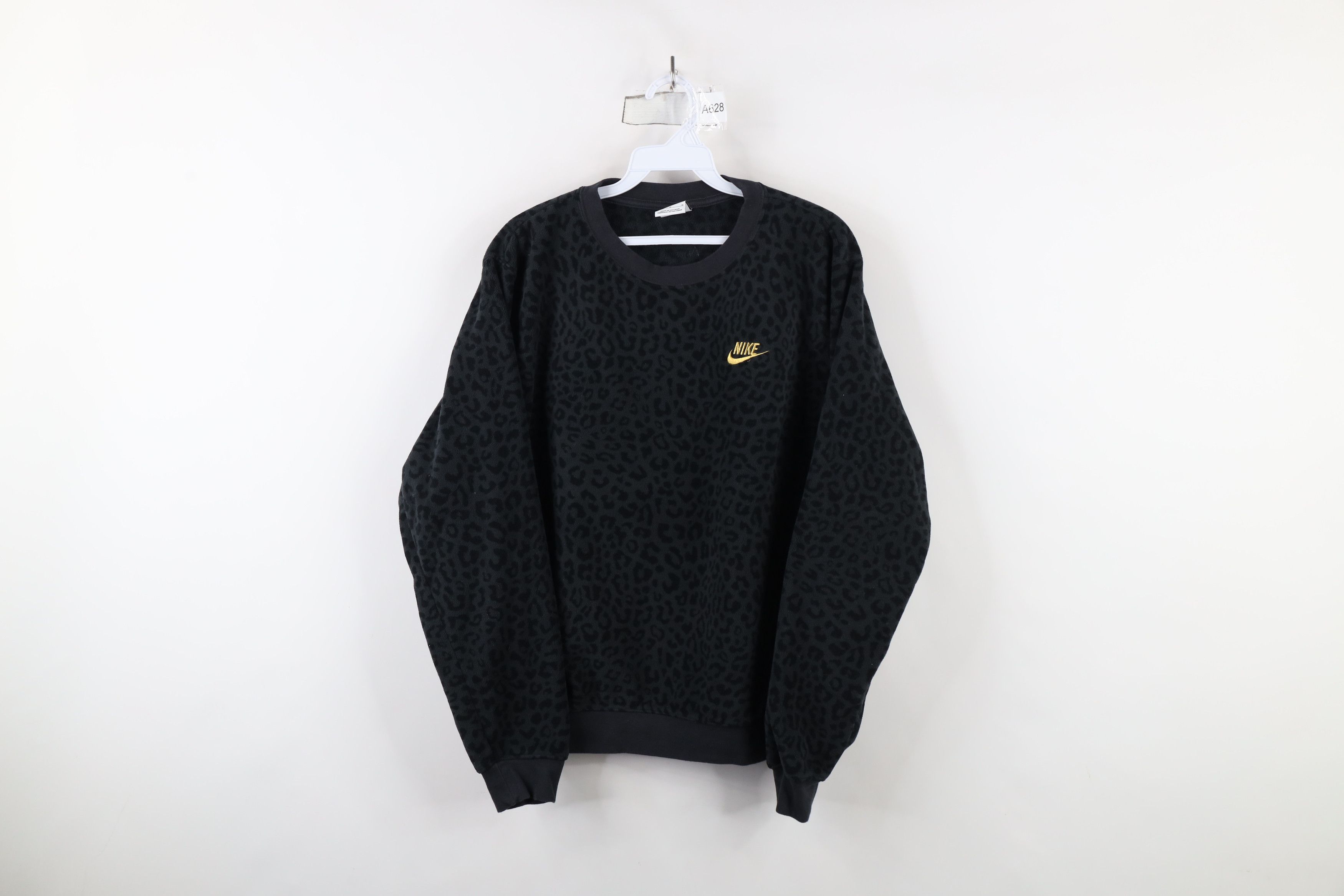 Nike × Vintage Nike Spell Leopard Cheetah Print Fleece Crewneck Sweatshirt Size M / US 6-8 / IT 42-44 - 1 Thumbnail