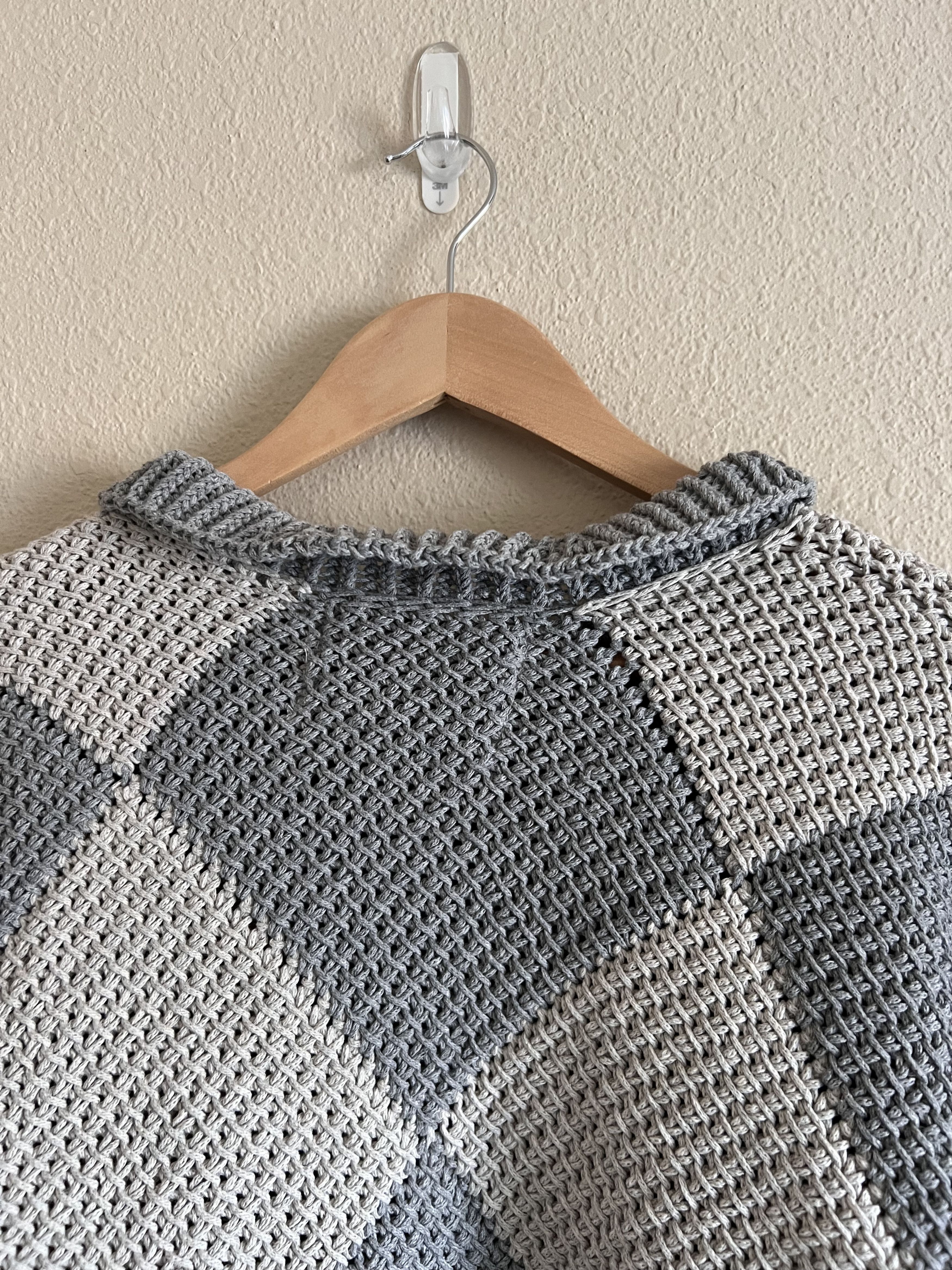 Adish Adish Iota Hand Knitted Collared Sweater in Gray Size US L / EU 52-54 / 3 - 5 Thumbnail