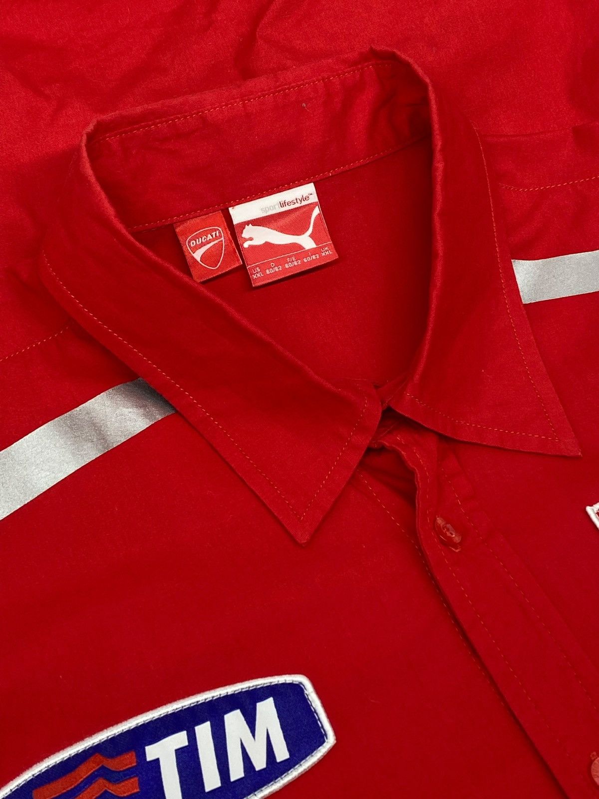 Puma 🔥 PUMA DUCATI TEAM ISSUE RACING Y2K HYPE PIT SHIRT Size US XXL / EU 58 / 5 - 15 Thumbnail