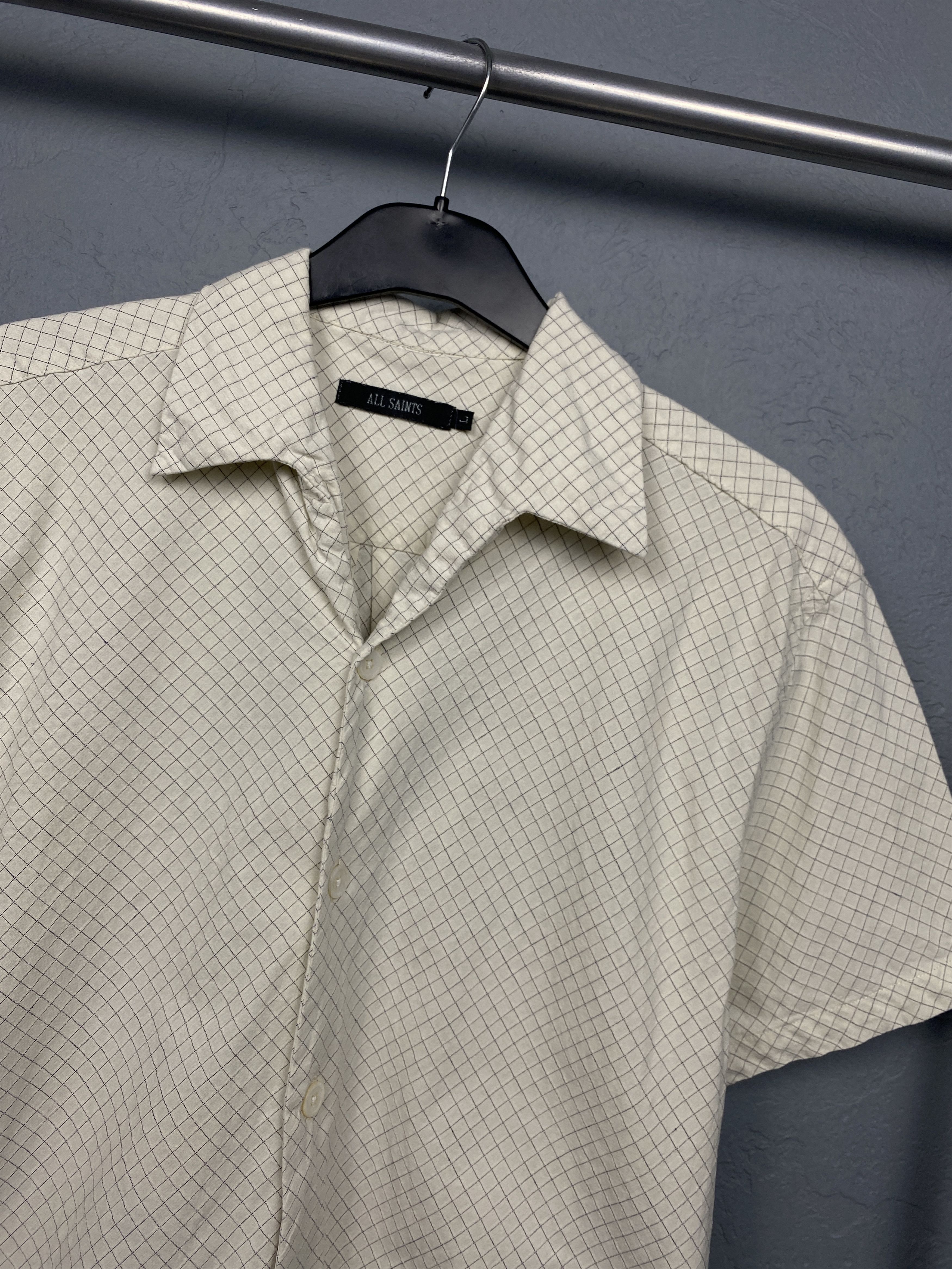 Allsaints Allsaints Vintage Mens Short Sleeve Shirt Size US L / EU 52-54 / 3 - 2 Thumbnail
