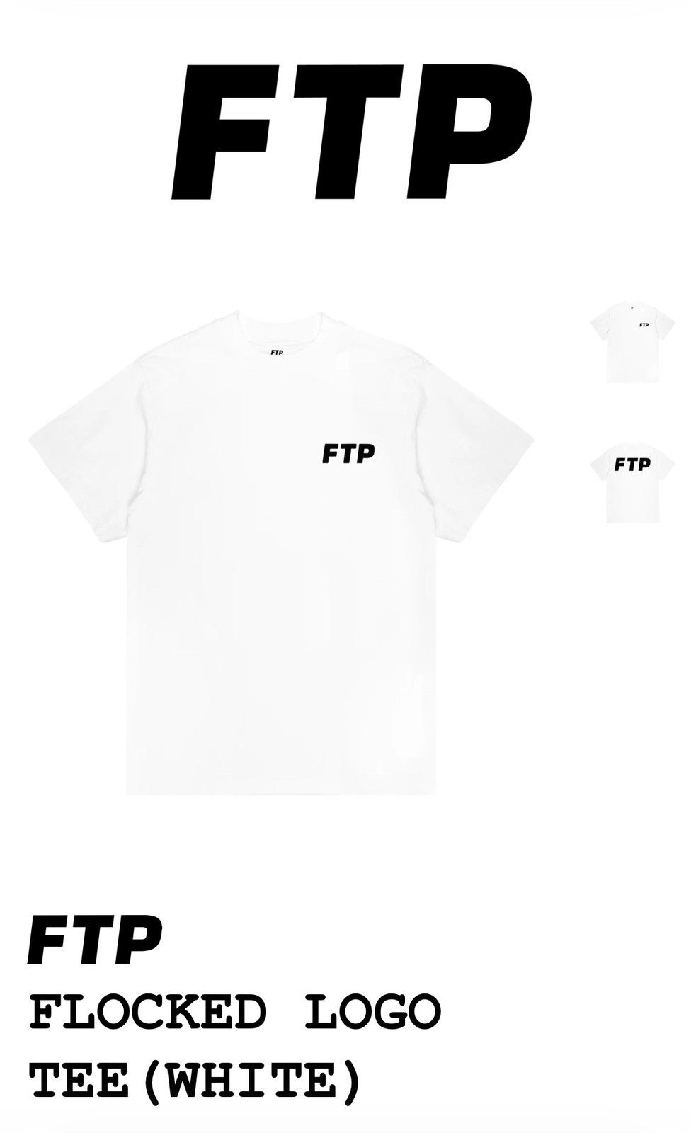 Fuck The Population FTP Flocked Logo Tee Size US L / EU 52-54 / 3 - 3 Thumbnail