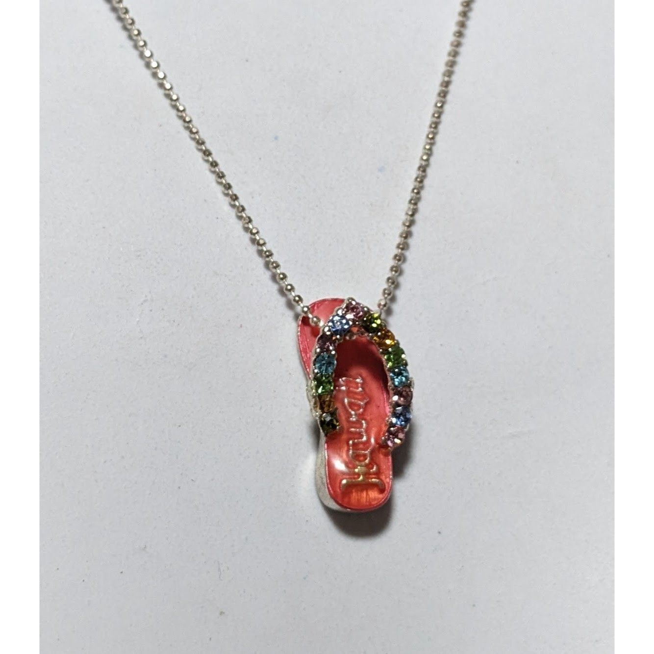 Other MC Rainbow Gem Enamel Hawaii Sandal Necklace Size ONE SIZE - 8 Thumbnail