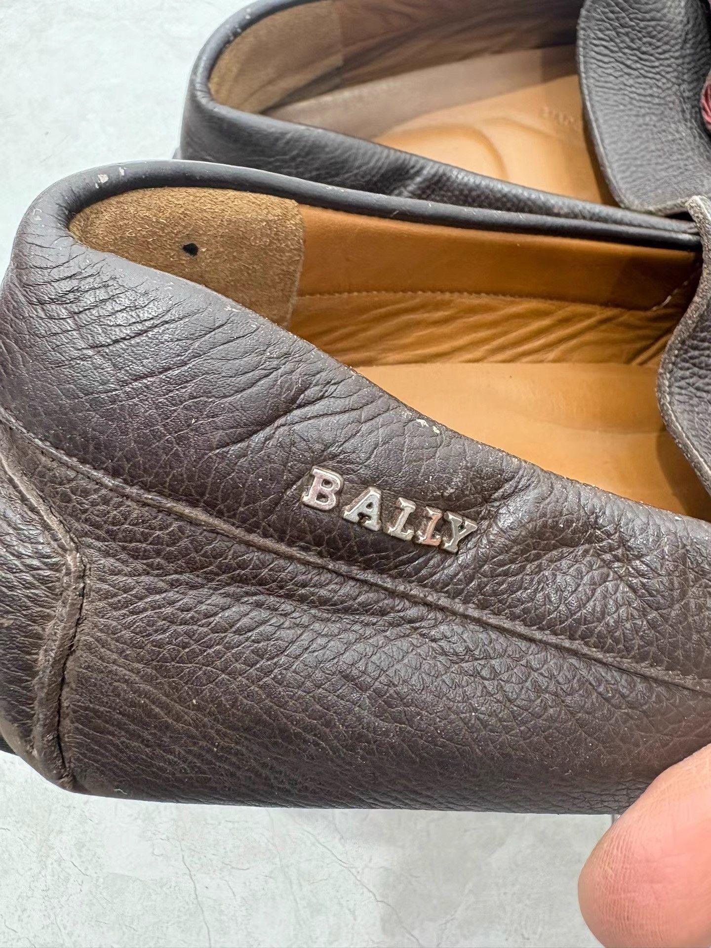 Bally BALLY Men's Brown Genuine Leather Casual Leather Shoes K29 Size US 7 / EU 40 - 2 Thumbnail