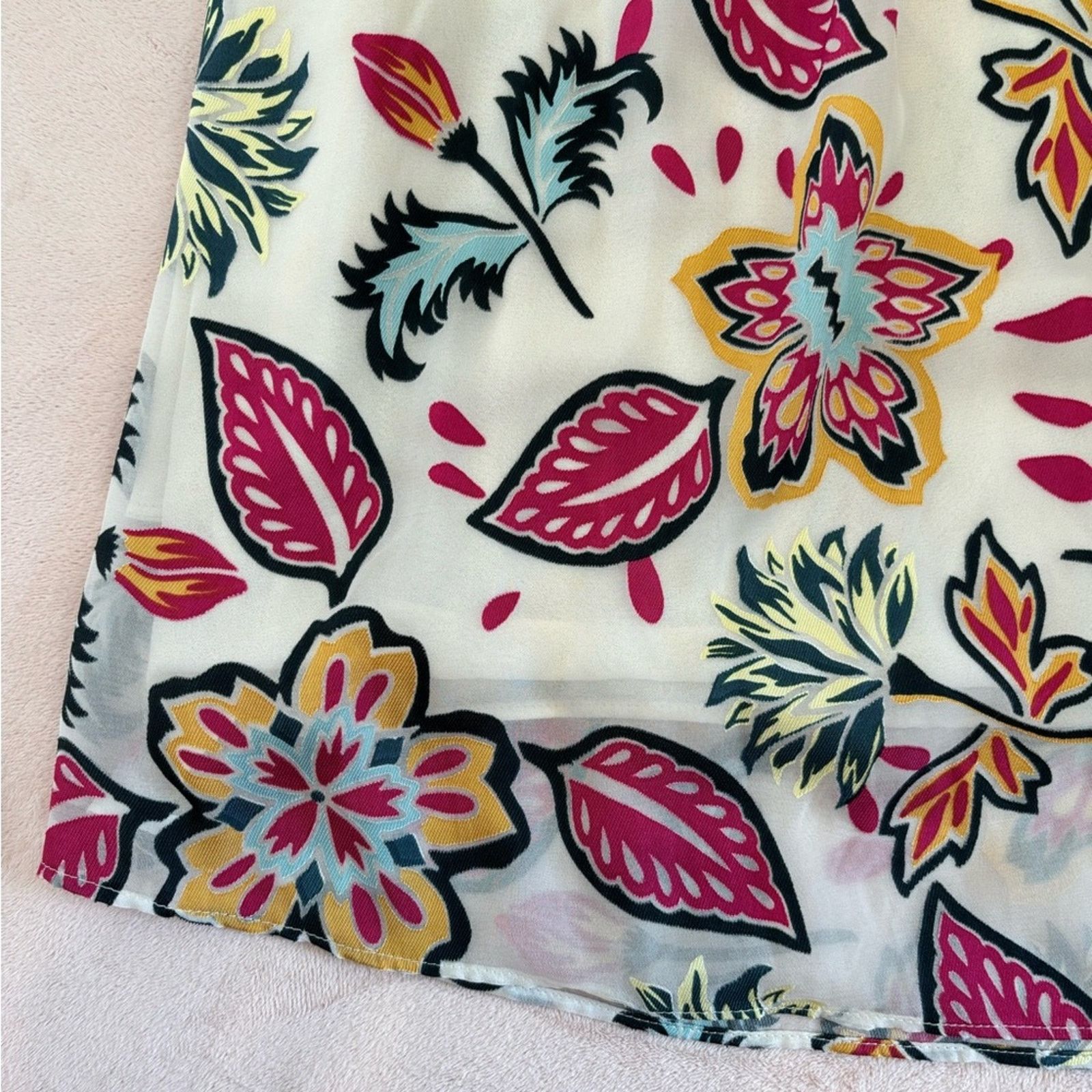 Rag & Bone Rag & Bone Bailey Mini Dress White Floral Size S Size S / US 4 / IT 40 - 14 Thumbnail