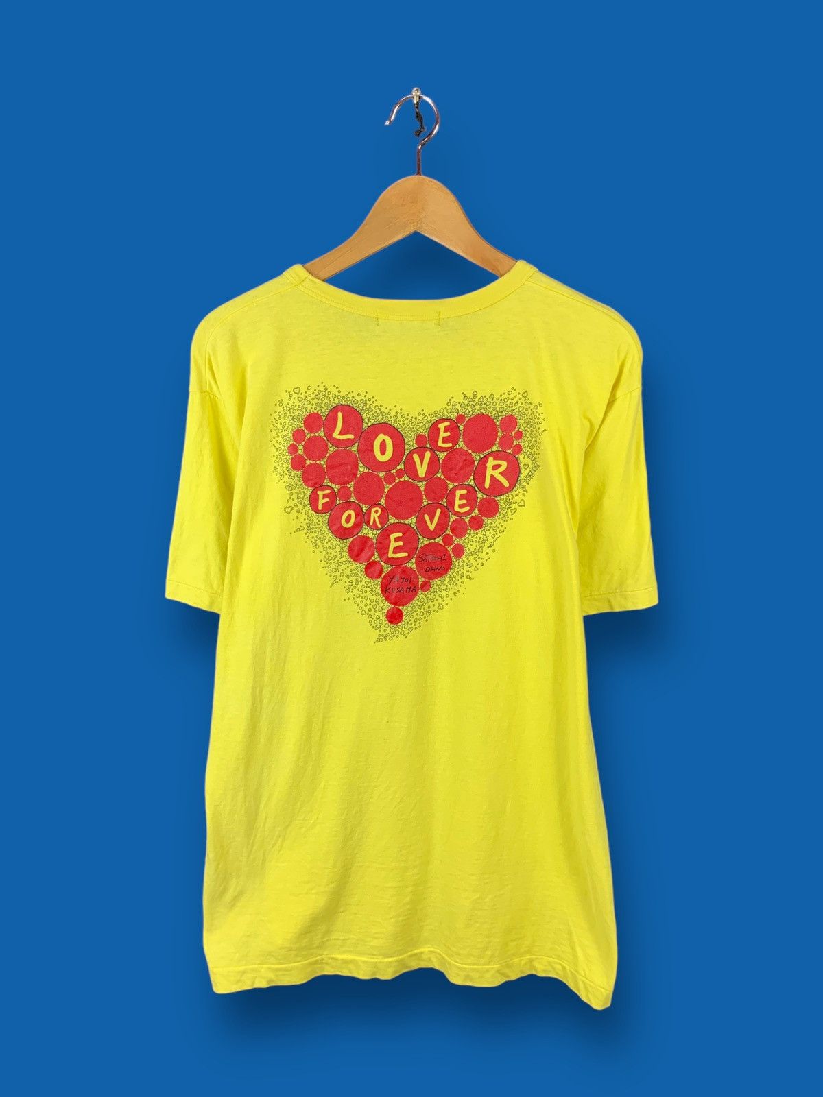 Japanese Brand Steals! 24 Hour Television Yayoi Kusama Love Art Tee Size US M / EU 48-50 / 2 - 2 Thumbnail