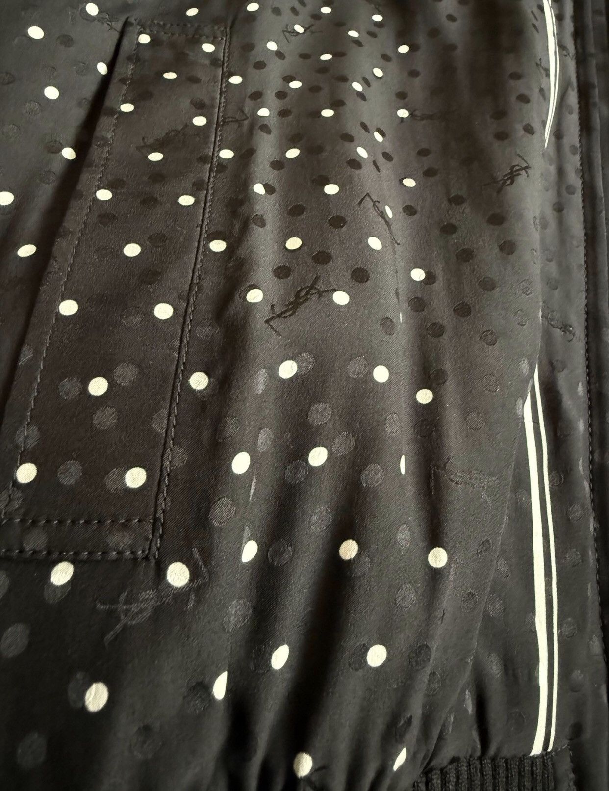 Saint Laurent Paris × Yves Saint Laurent Saint Laurent black polka dot cotton jacket2412-Nextarrow Size US M / EU 48-50 / 2 - 5 Thumbnail
