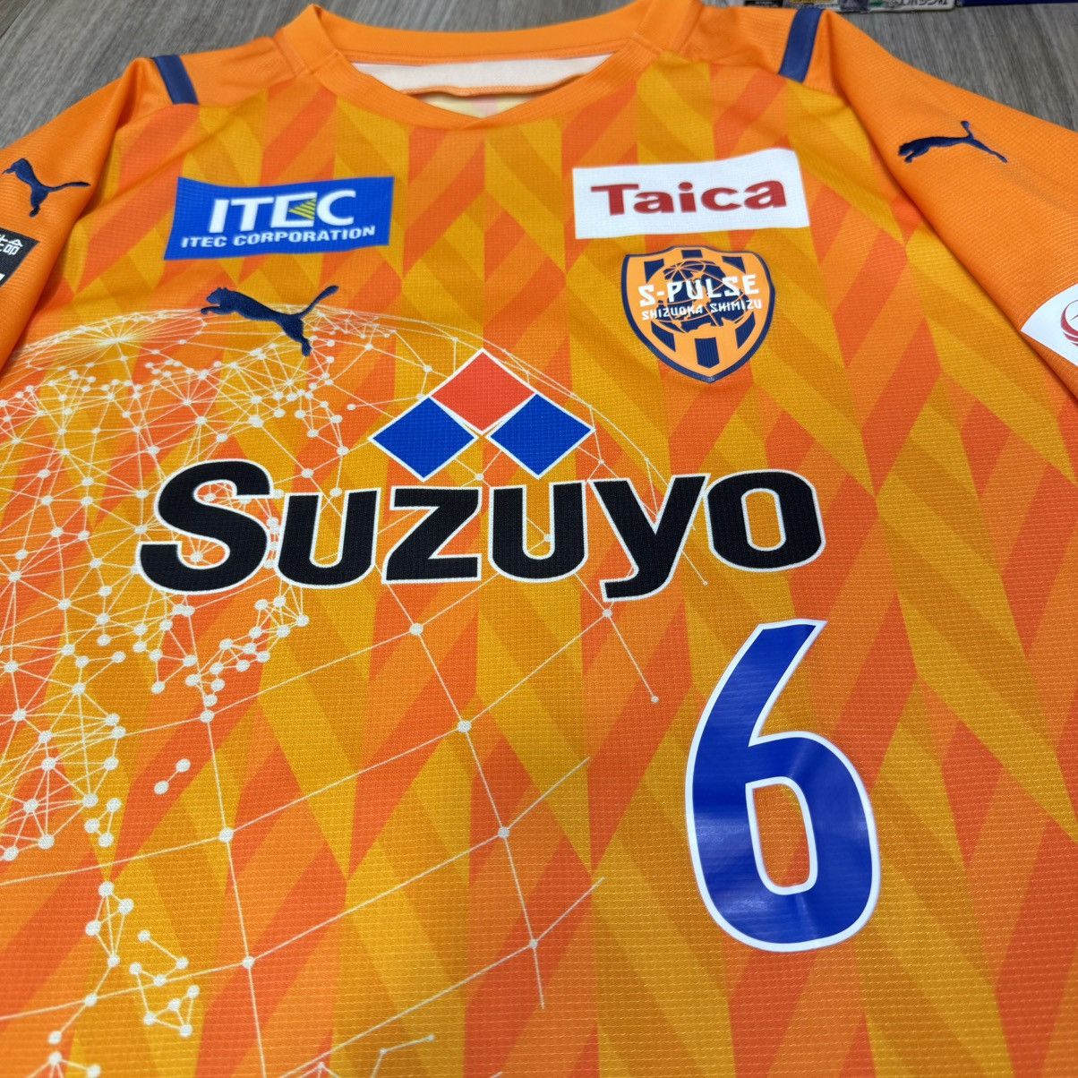 Japanese Brand × Puma Shimizu S-Pulse 2021 home shirt #6 Takeuchi Size US L / EU 52-54 / 3 - 3 Thumbnail