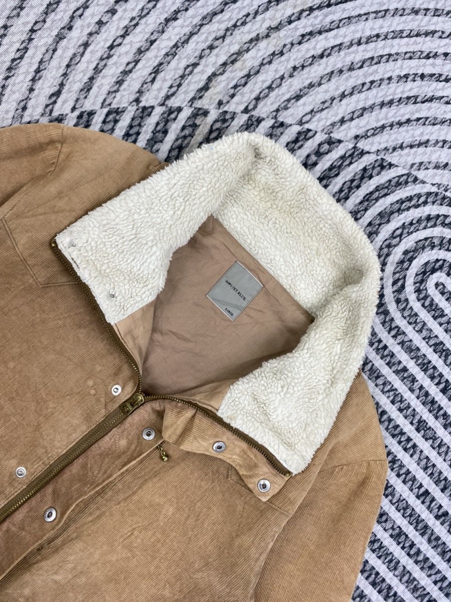 Ships Jet Blue Vintage Ships Jet Blue Sherpa Collar Corduroy Chore Jacket Size US M / EU 48-50 / 2 - 9 Thumbnail