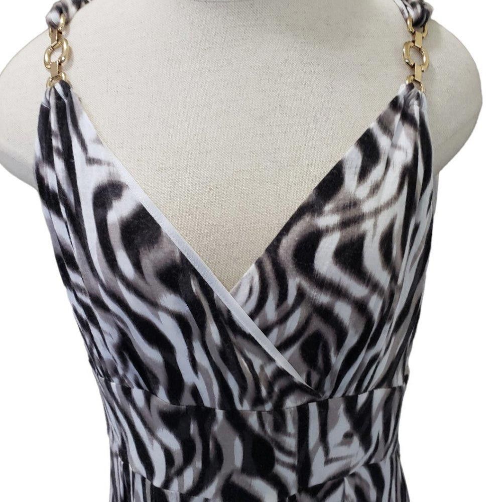 Jennifer Lopez Ct325 Jennifer Lopez Animal Print Maxi Dress L Size L / US 10 / IT 46 - 2 Thumbnail