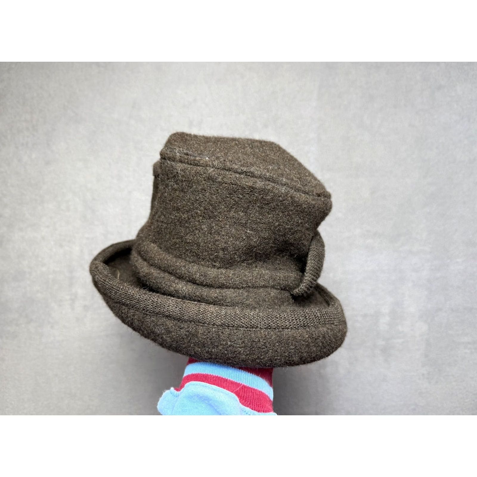 FRED Vitage Fred Bare Wool Bucket Hat England Brown One Size Women Hats Size ONE SIZE - 2 Thumbnail