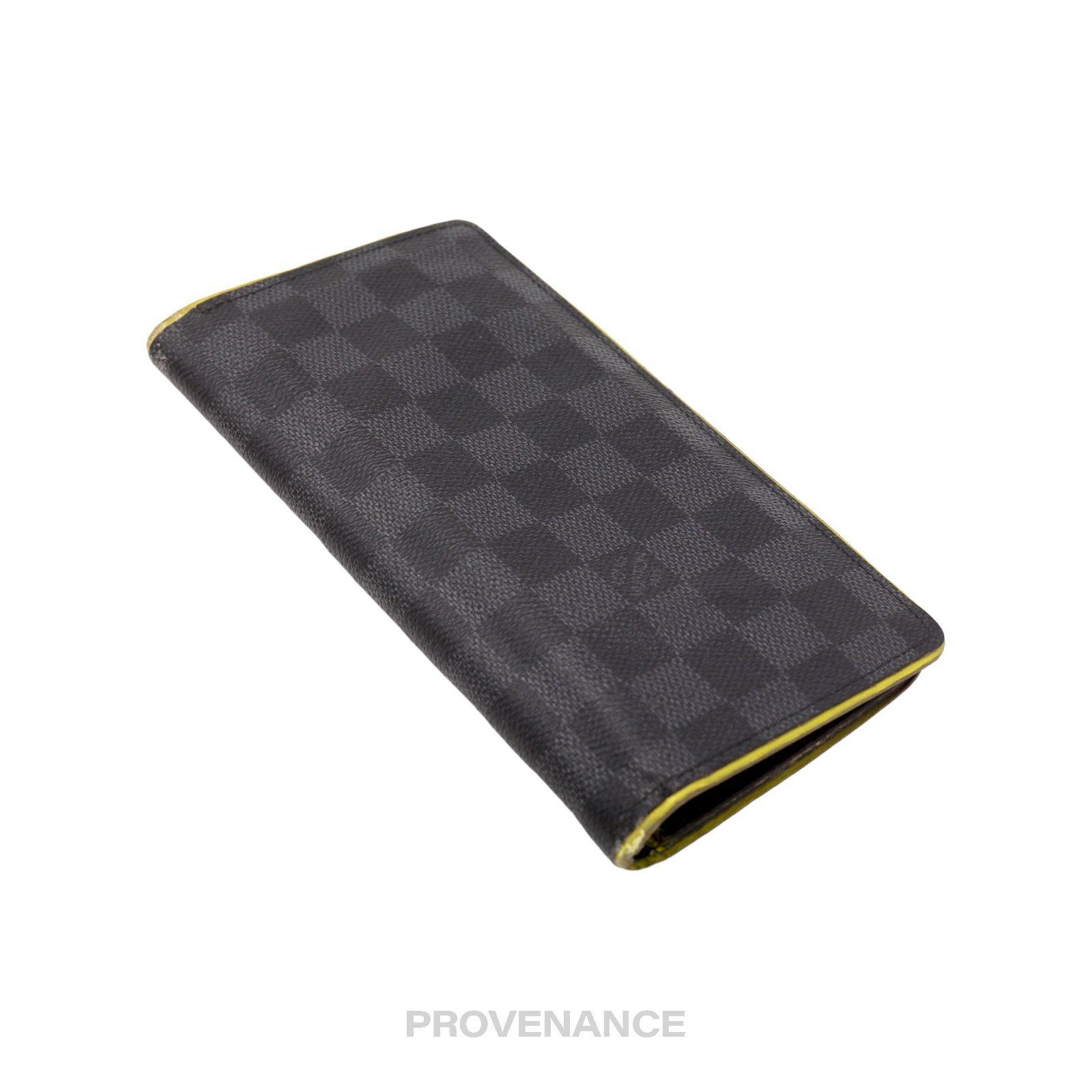 Louis Vuitton 🔴 Louis Vuitton Brazza Long Wallet - Damier Graphite Yellow Size ONE SIZE - 4 Thumbnail