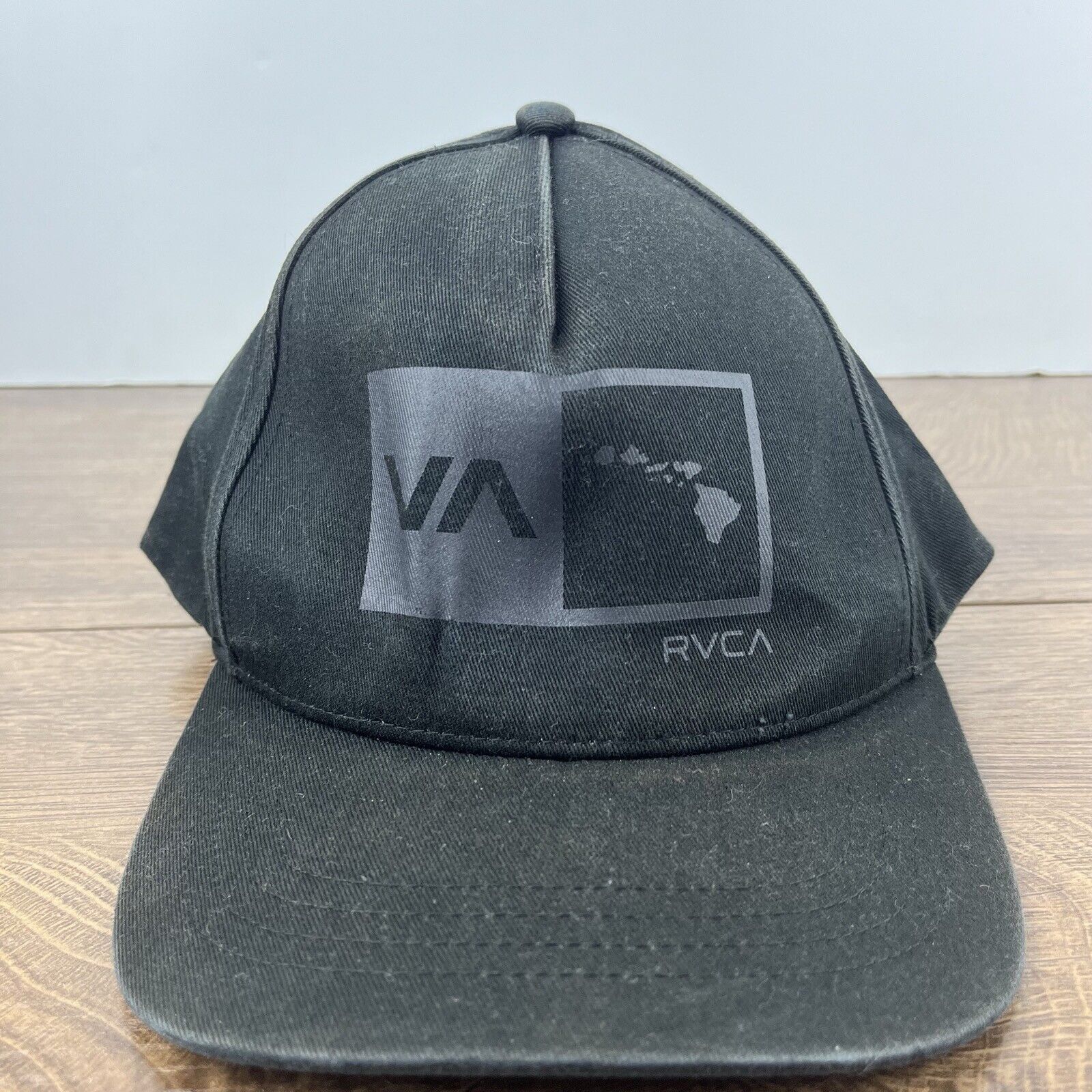 RVCA RVCA Hat RVCA Cap Snapback Hat Black Hat Adjustable Black Ad Size ONE SIZE - 4 Thumbnail