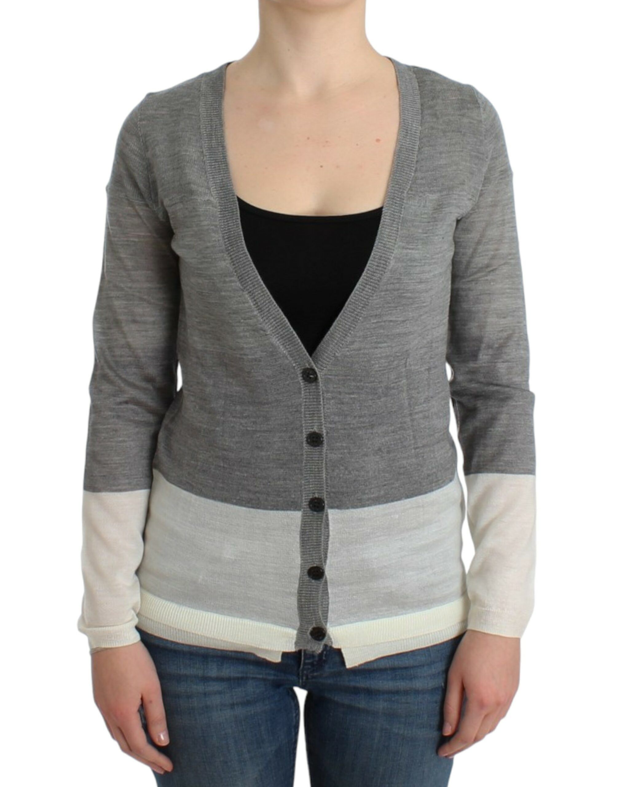 Costume National Chic Gray Lightweight Women's Cardigan Size XXS / US 00 / IT 34 - 1 Thumbnail