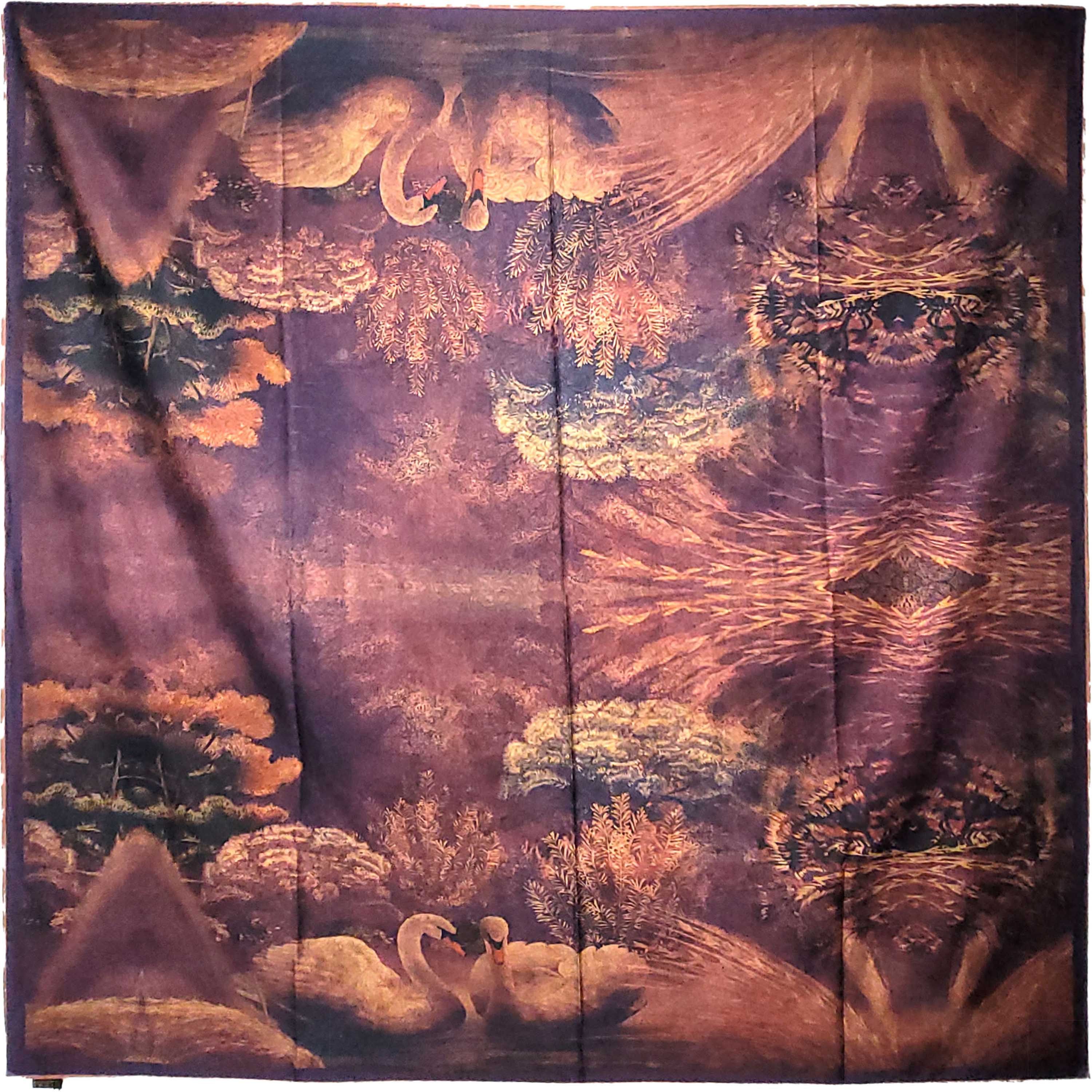 Other NWT Double Sided Silk Scarf 52"x52" Large Square Wrap 3247 Size ONE SIZE - 2 Thumbnail