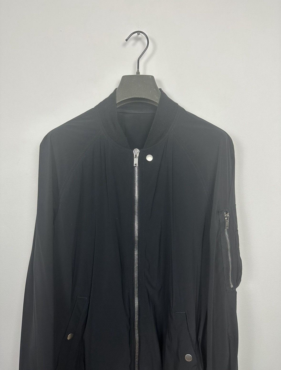 Rick Owens SS19 ‘BABEL’ Stretch Nylon Bomber Jacket Size US L / EU 52-54 / 3 - 2 Thumbnail
