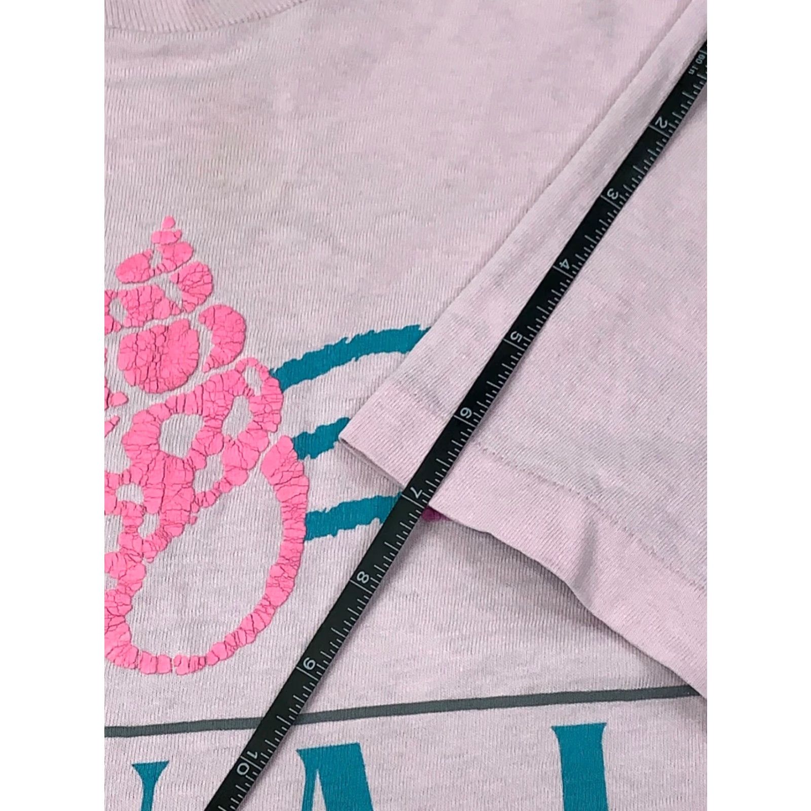 Anvil VINTAGE Hawaii Beach Club Pink Crop Top One Size Baggy Loose USA #6737 Nike Shirt Size ONE SIZE - 8 Thumbnail