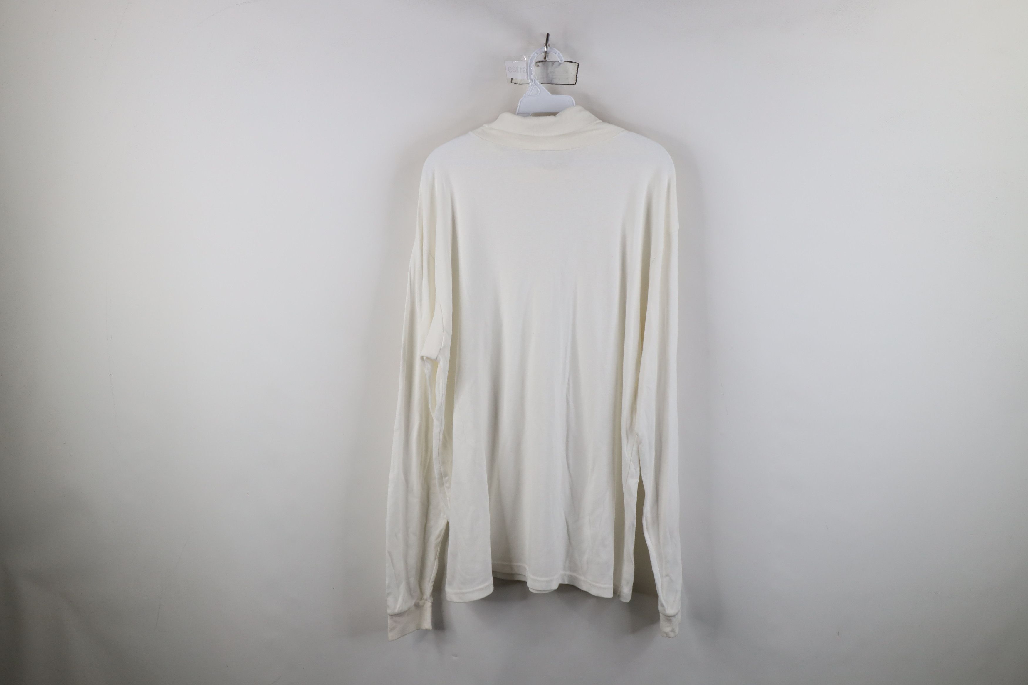 Eddie Bauer Vintage 90s Eddie Bauer Cotton Turtleneck T-Shirt White USA Size US XL / EU 56 / 4 - 8 Thumbnail