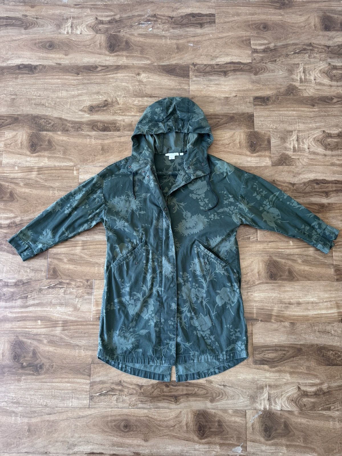 H&M Long green h & m jacket Size US S / EU 44-46 / 1 - 1 Thumbnail