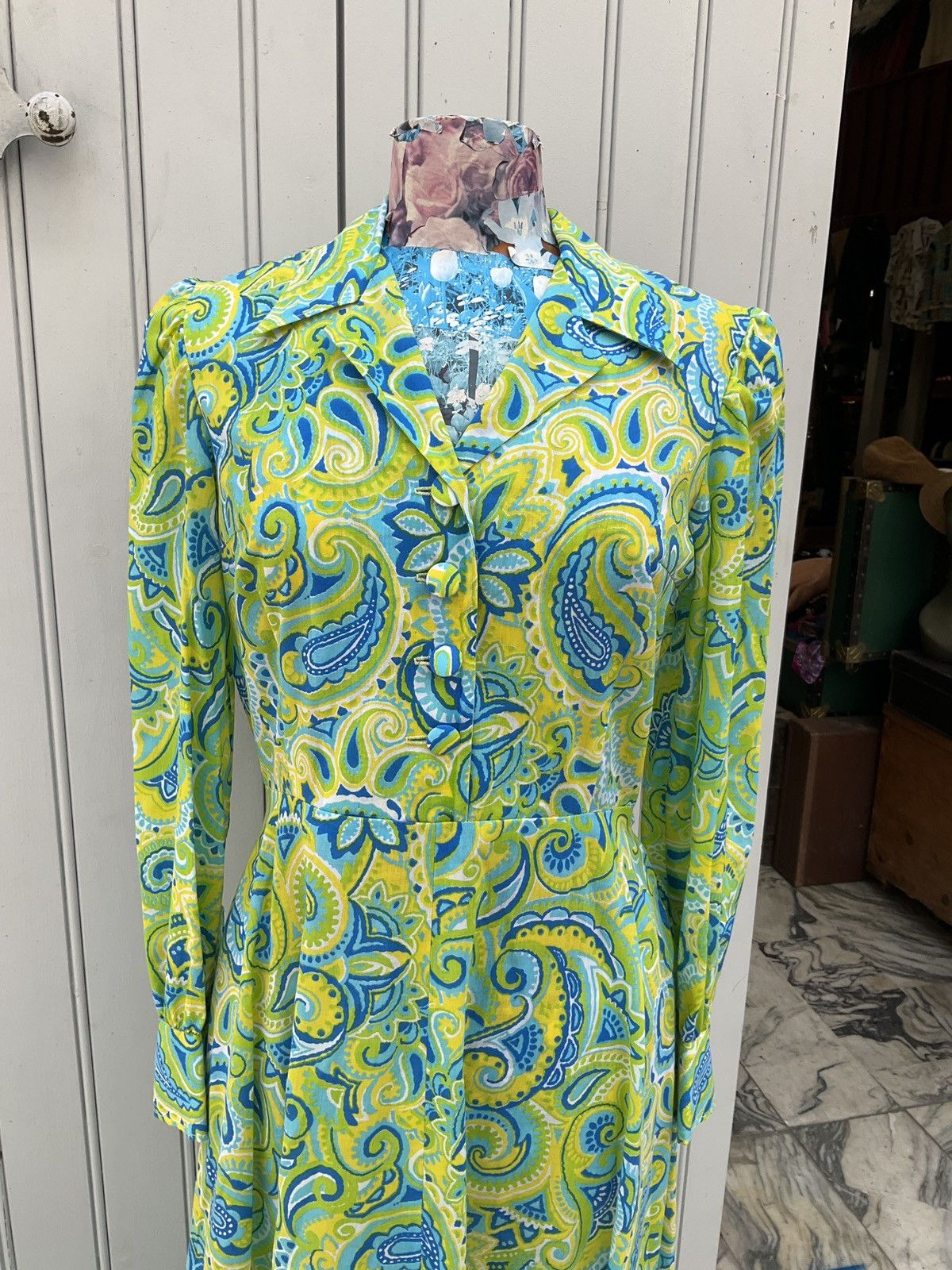 Vintage Sublime 70's vintage dress Size M / US 6-8 / IT 42-44 - 2 Thumbnail