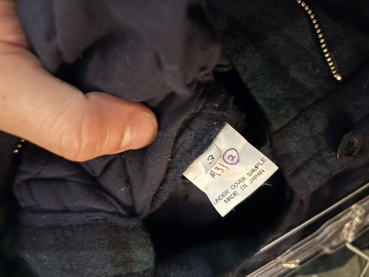 Undercover Undercoverism Green and Navy Plaid Pants Size US 32 / EU 48 - 4 Thumbnail