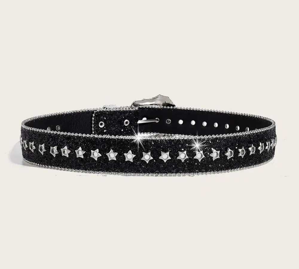 Japanese Brand × Vintage Retro punk rock unisex star stud western belt Size ONE SIZE - 4 Thumbnail