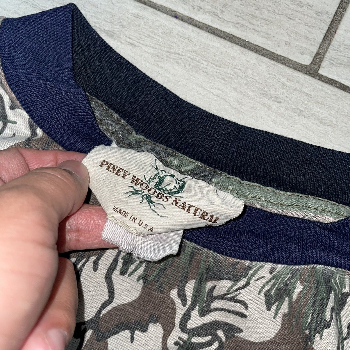 Vintage Piney Woods Treebark Camo Longsleeve Size US M / EU 48-50 / 2 - 4 Thumbnail