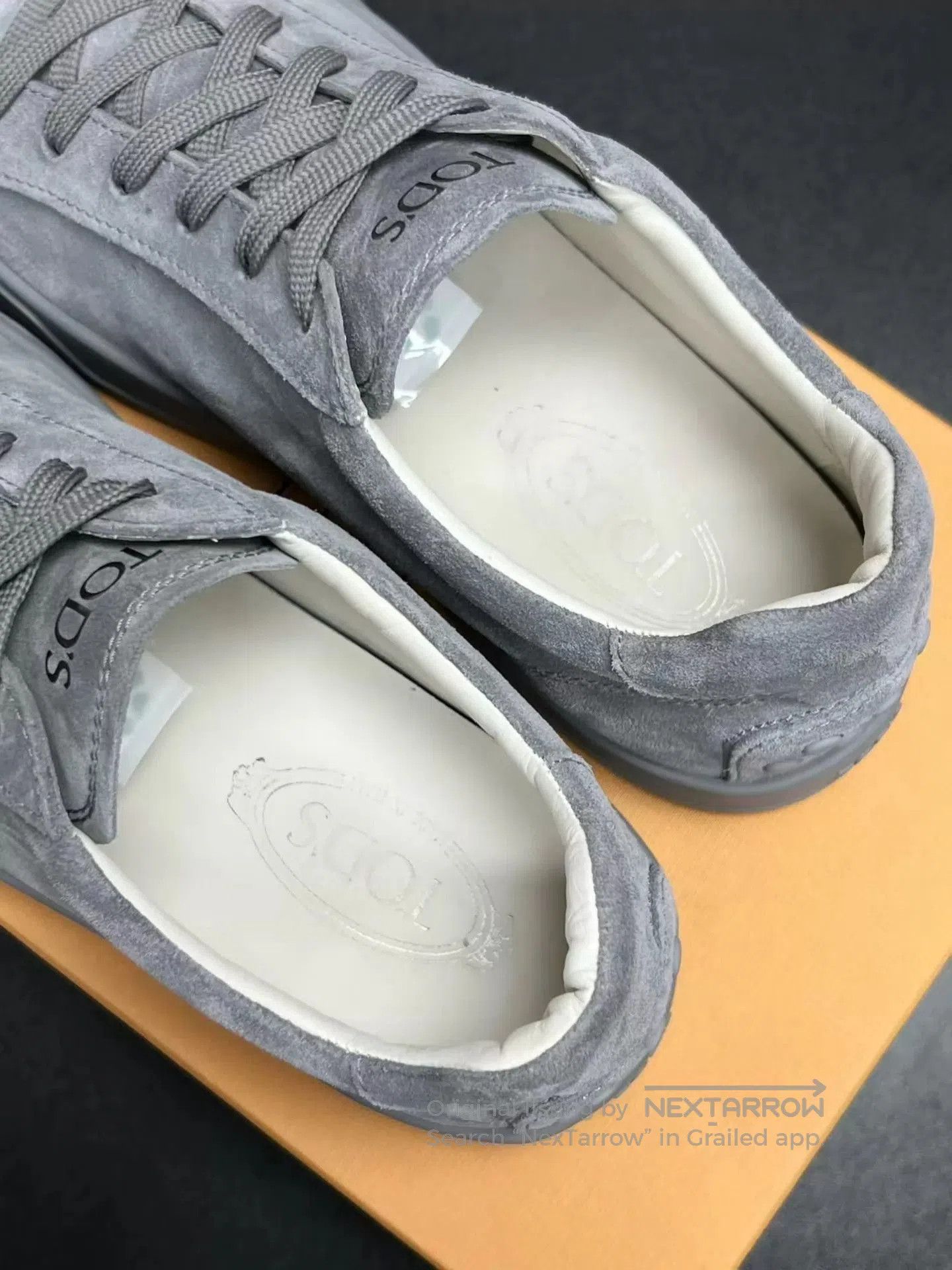 Tod's Gray Low-Top Suede Sneakers Size 10. Size US 10 / EU 43 - 4 Thumbnail