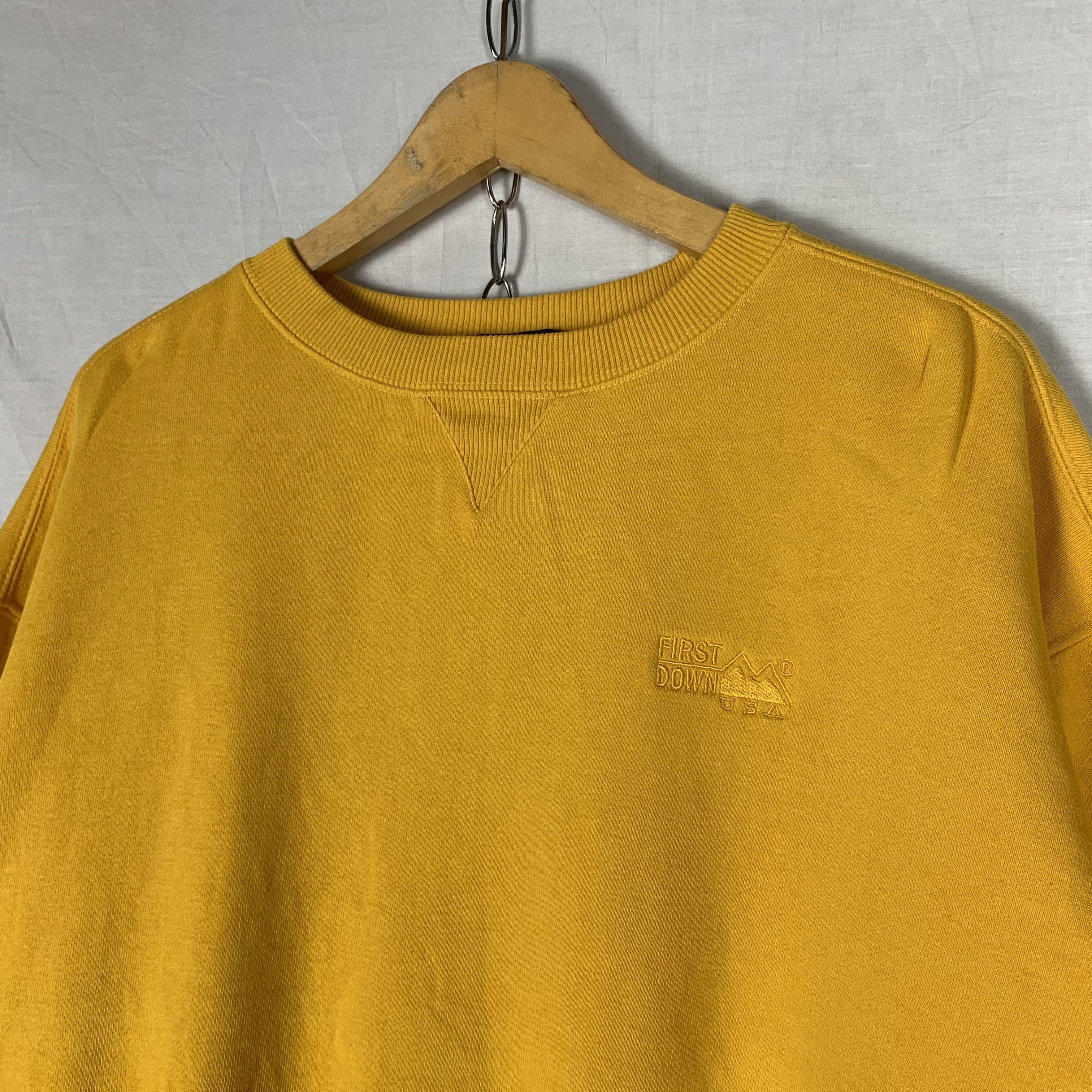 Vintage First Down USA Sweatshirt Crewneck Size US M / EU 48-50 / 2 - 2 Thumbnail