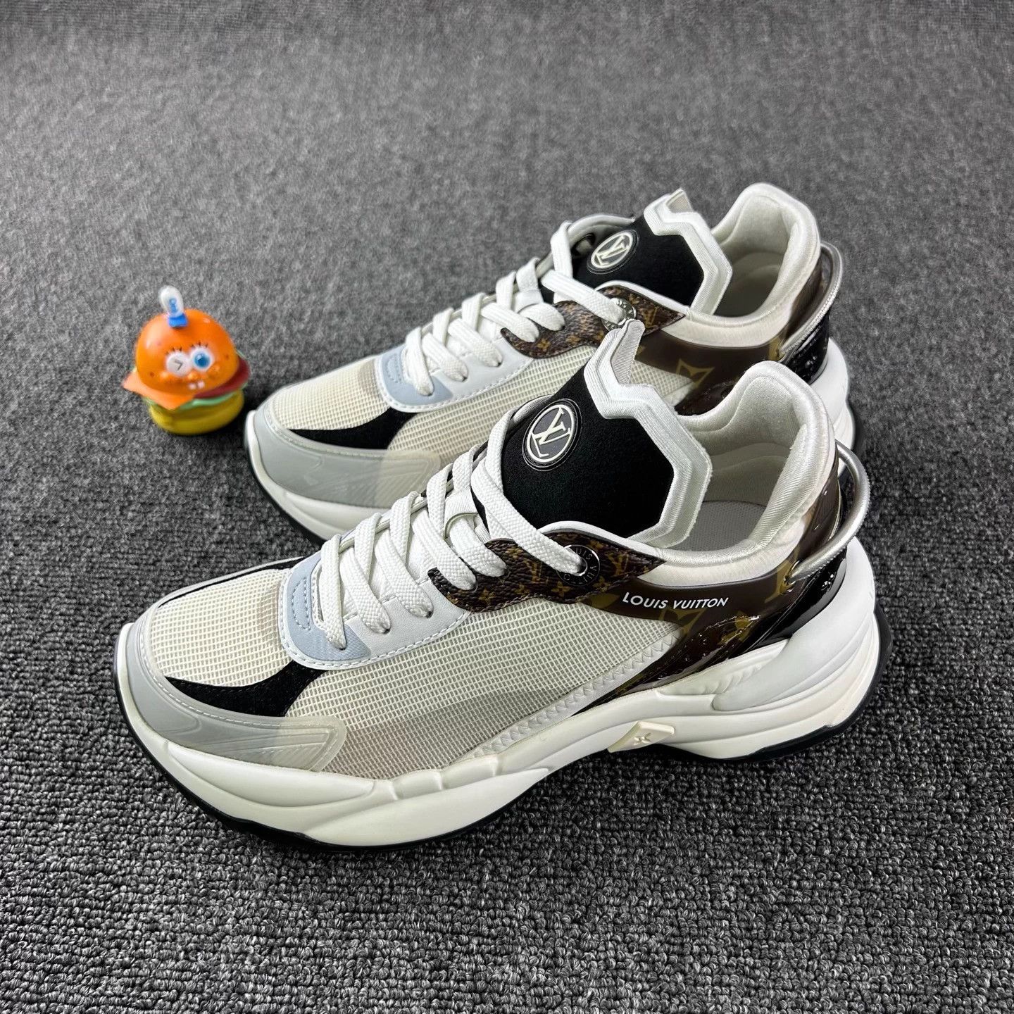 LV Run55 Dad Sneaker Gently Used Monogram Mesh 35 HB5993