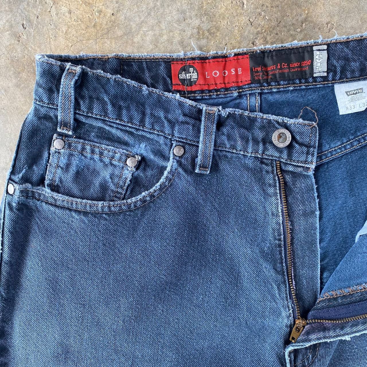 Levi's Vintage Clothing VINTAGE 1994 LEVIS SILVERTAB LOOSE BAGGY FADED BLACK W32X30" Size US 32 / EU 48 - 8 Thumbnail