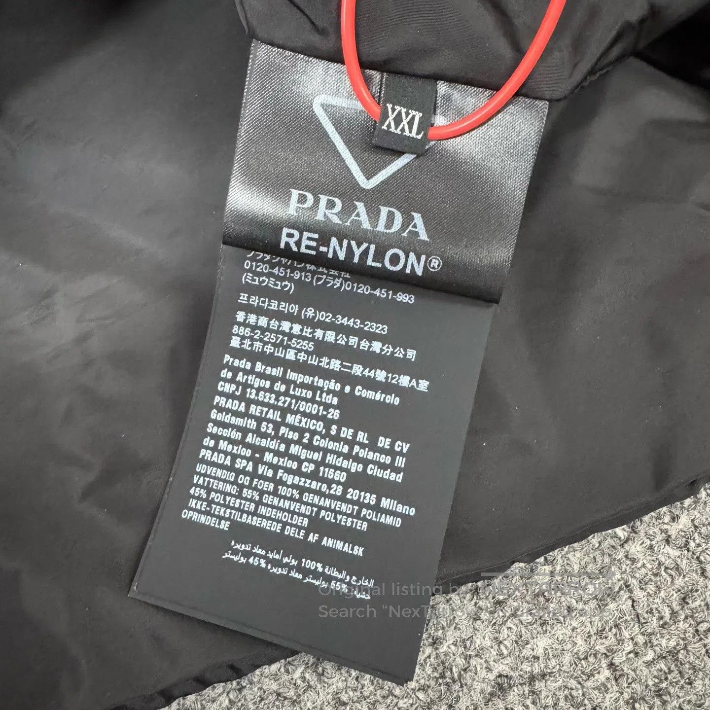 Prada Prada Triangle Logo Recycled Nylon Jacket XXL. Size US XXL / EU 58 / 5 - 5 Thumbnail