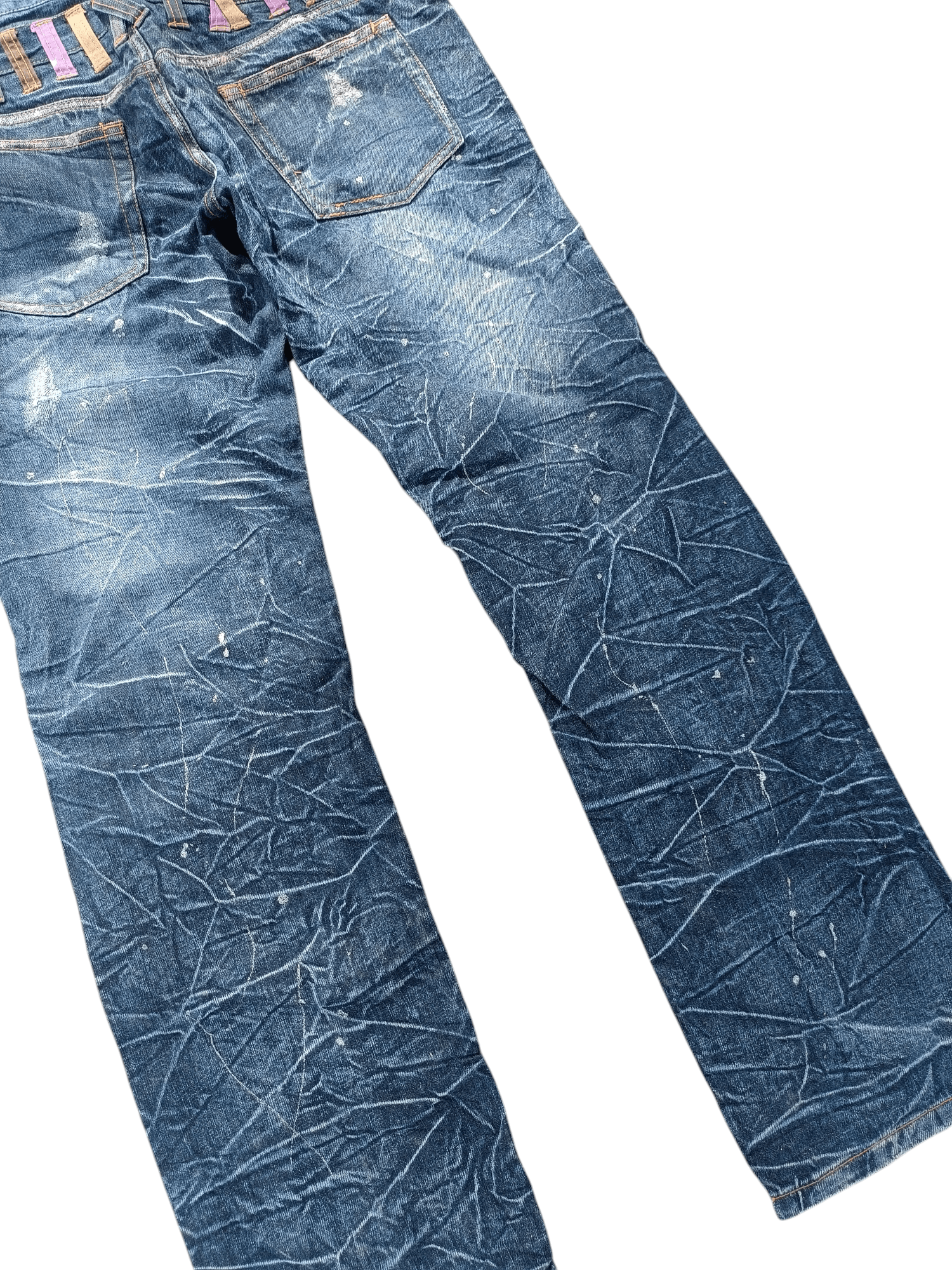 If Six Was Nine 💥VINTAGE NYLAUS JEANS DOUBLE WAIST DESIGN RARE Size US 32 / EU 48 - 11 Thumbnail