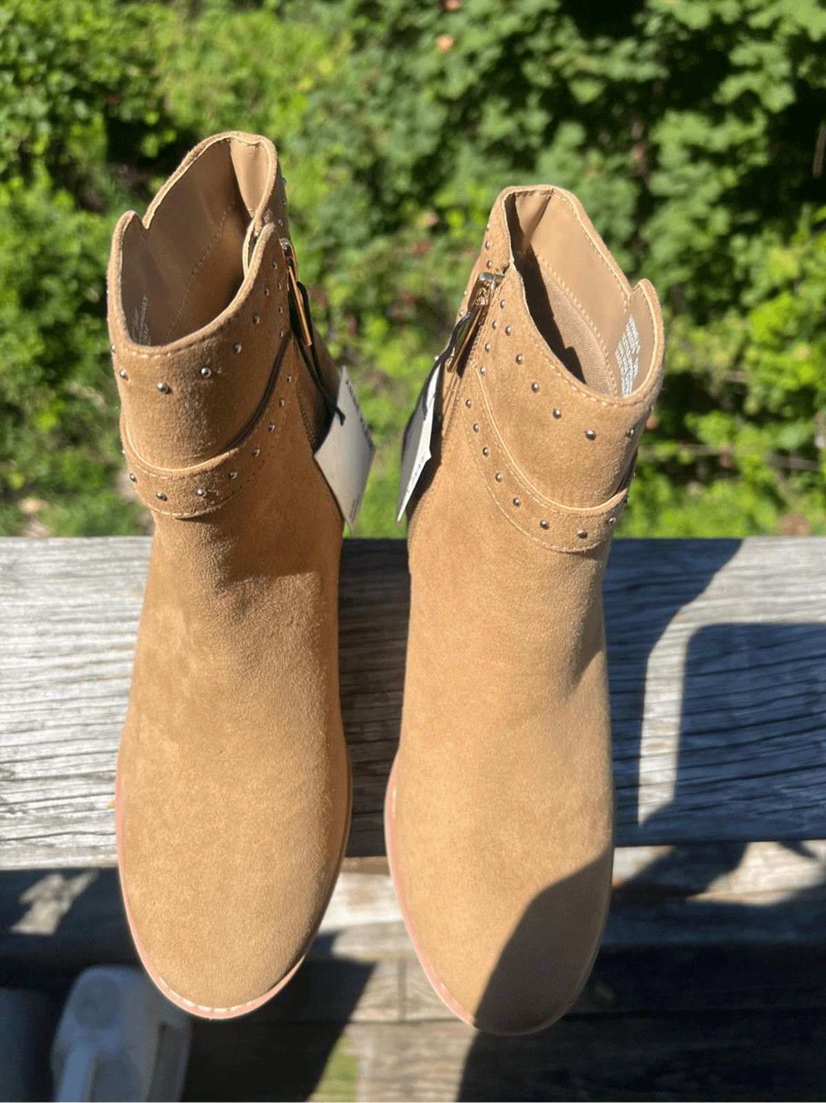 Designer Anne Klein Pamela Booties Natural Sz 5.5 NWT Size US 5.5 / IT 35.5 - 6 Thumbnail