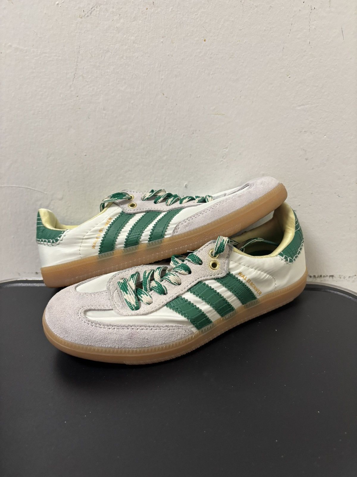 adidas gazelle silver green womens Barstool Golf x Adidas Samba WM Phoenix Open Golf Shoes