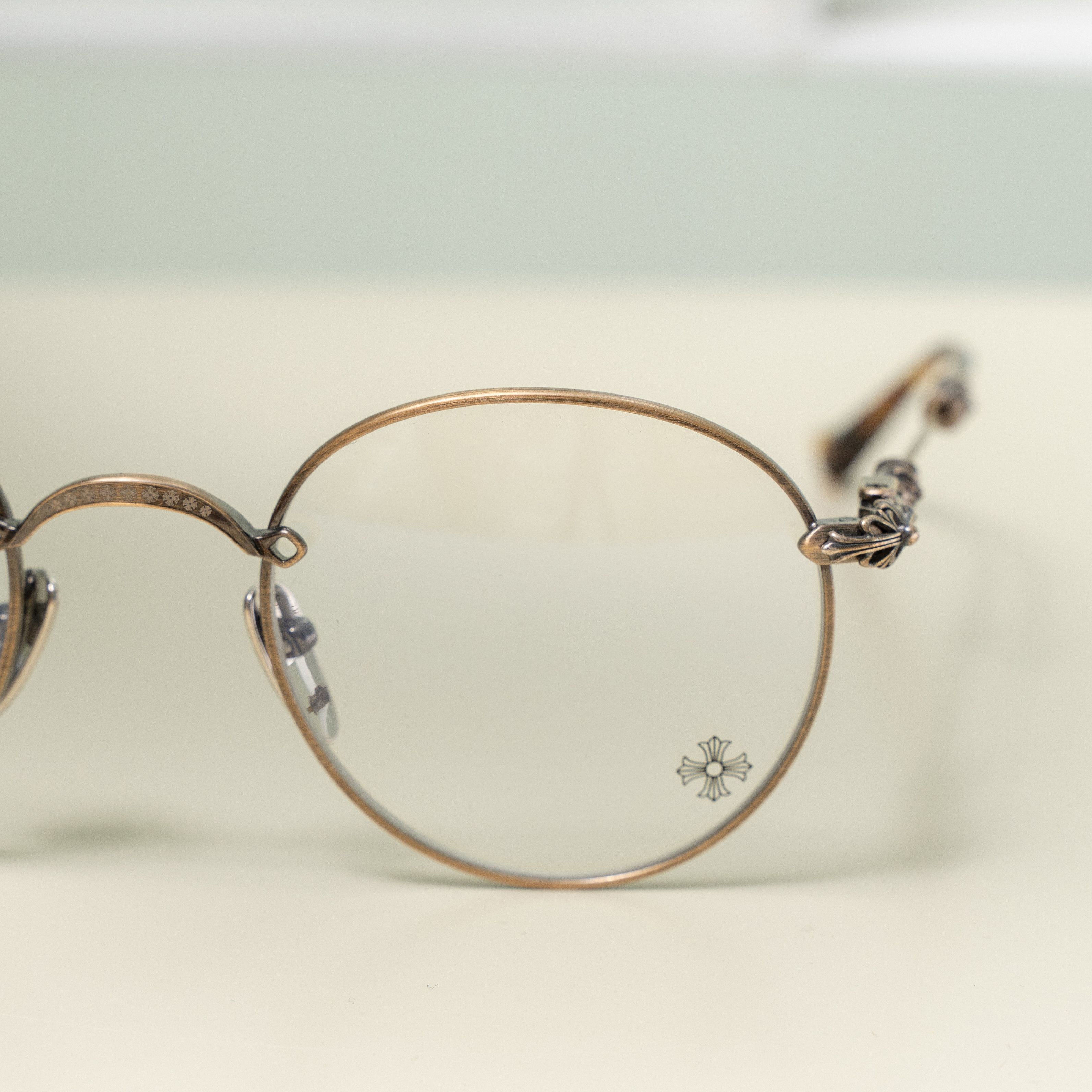 Chrome Hearts CHROME HEARTS Bubba Antique Gold Glasses Size ONE SIZE - 4 Thumbnail