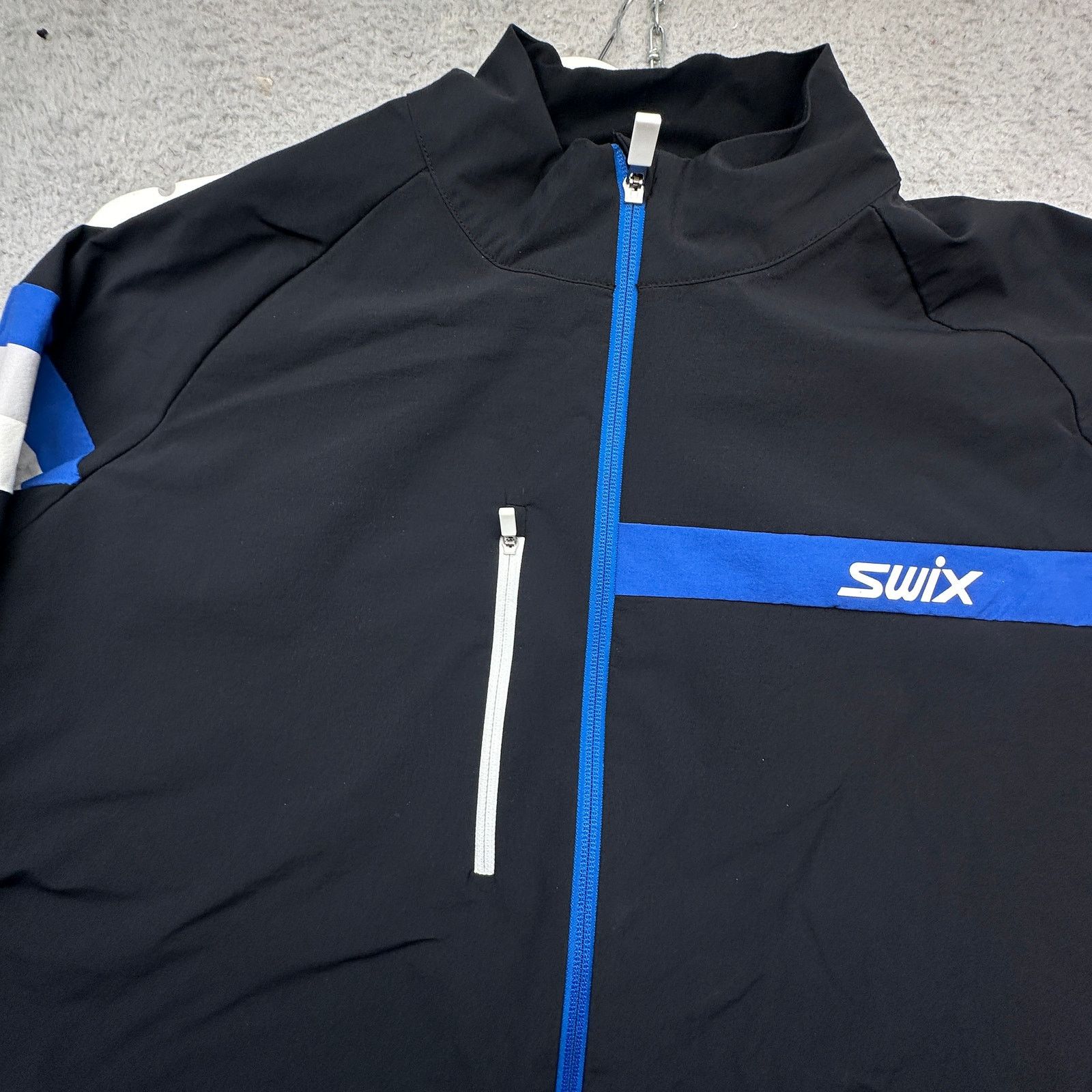 Other Swix Focus Breathable Windproof Jacket Mens XXL Black Blue Size US XXL / EU 58 / 5 - 11 Thumbnail