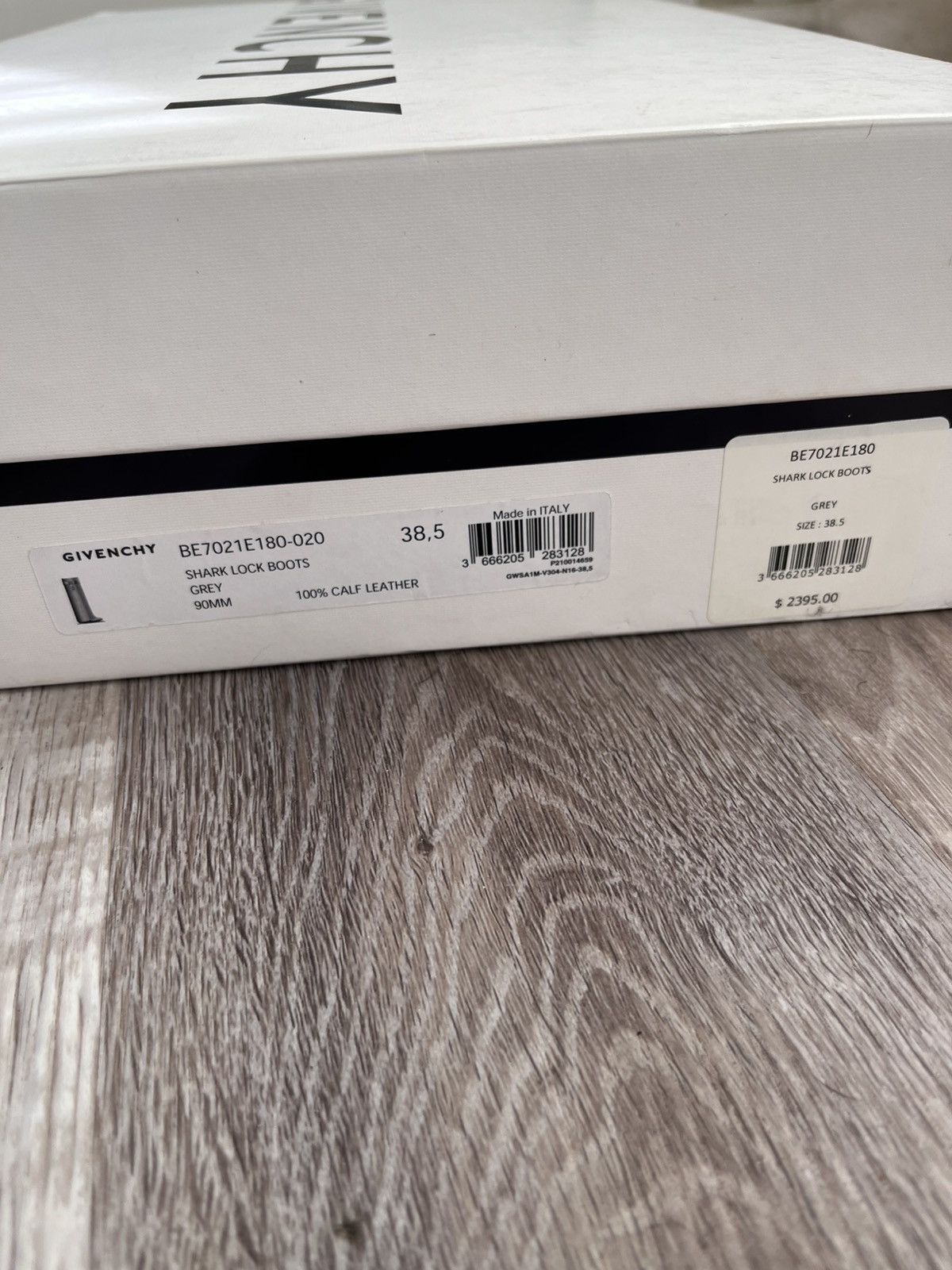 Givenchy givenchy "shark lock" boots in grey Size US 8.5 / IT 38.5 - 8 Thumbnail